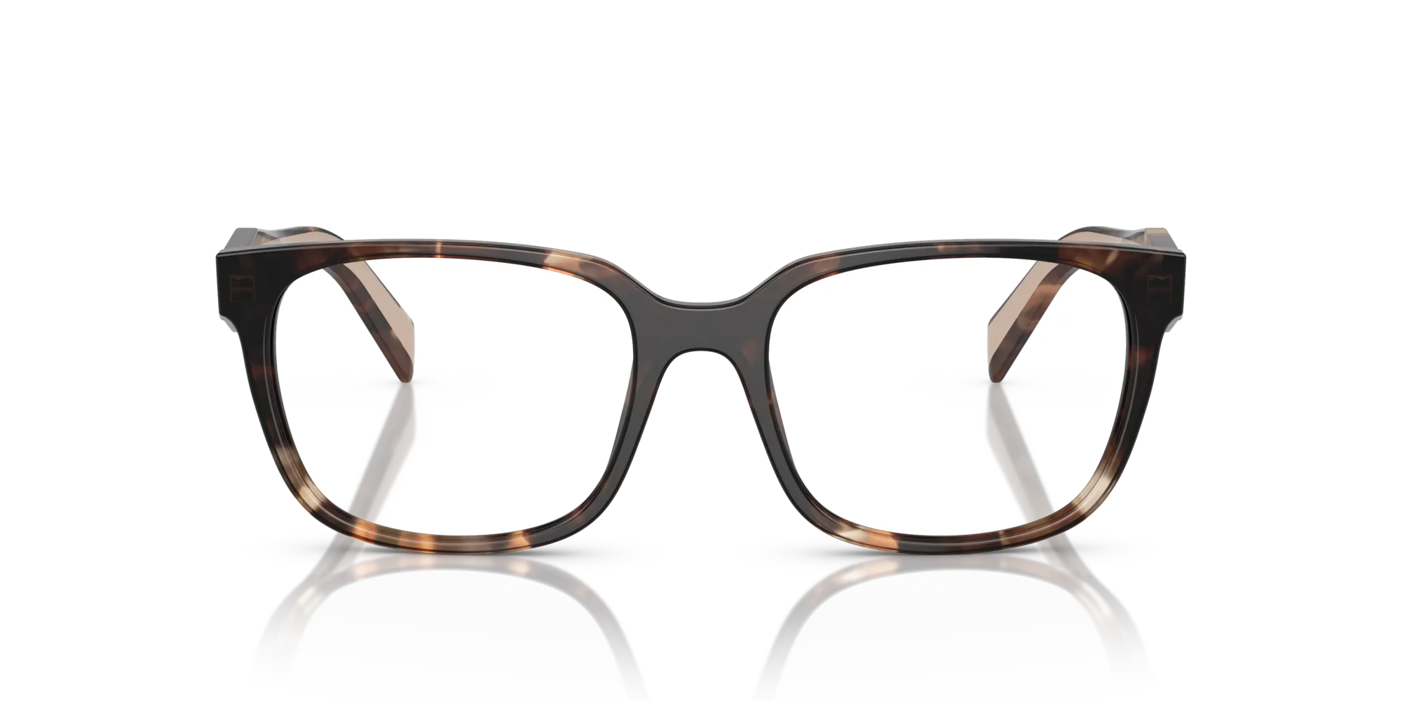 Prada PR 17ZV 07R1O1 Montature da vista Acetato Marrone Squadrata Normale - immagine 3