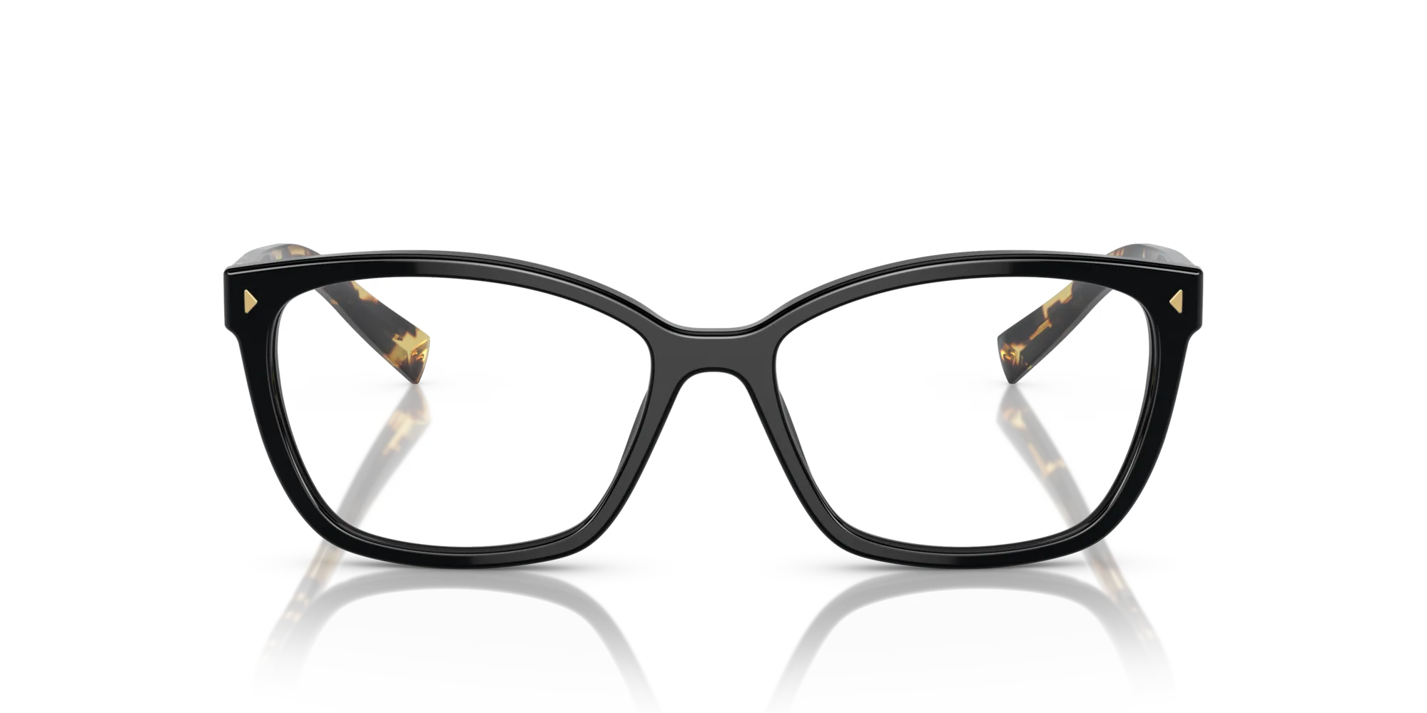 Prada PR 15ZV 3891O1 Montature da vista Acetato Nero Squadrata Normale - immagine 3