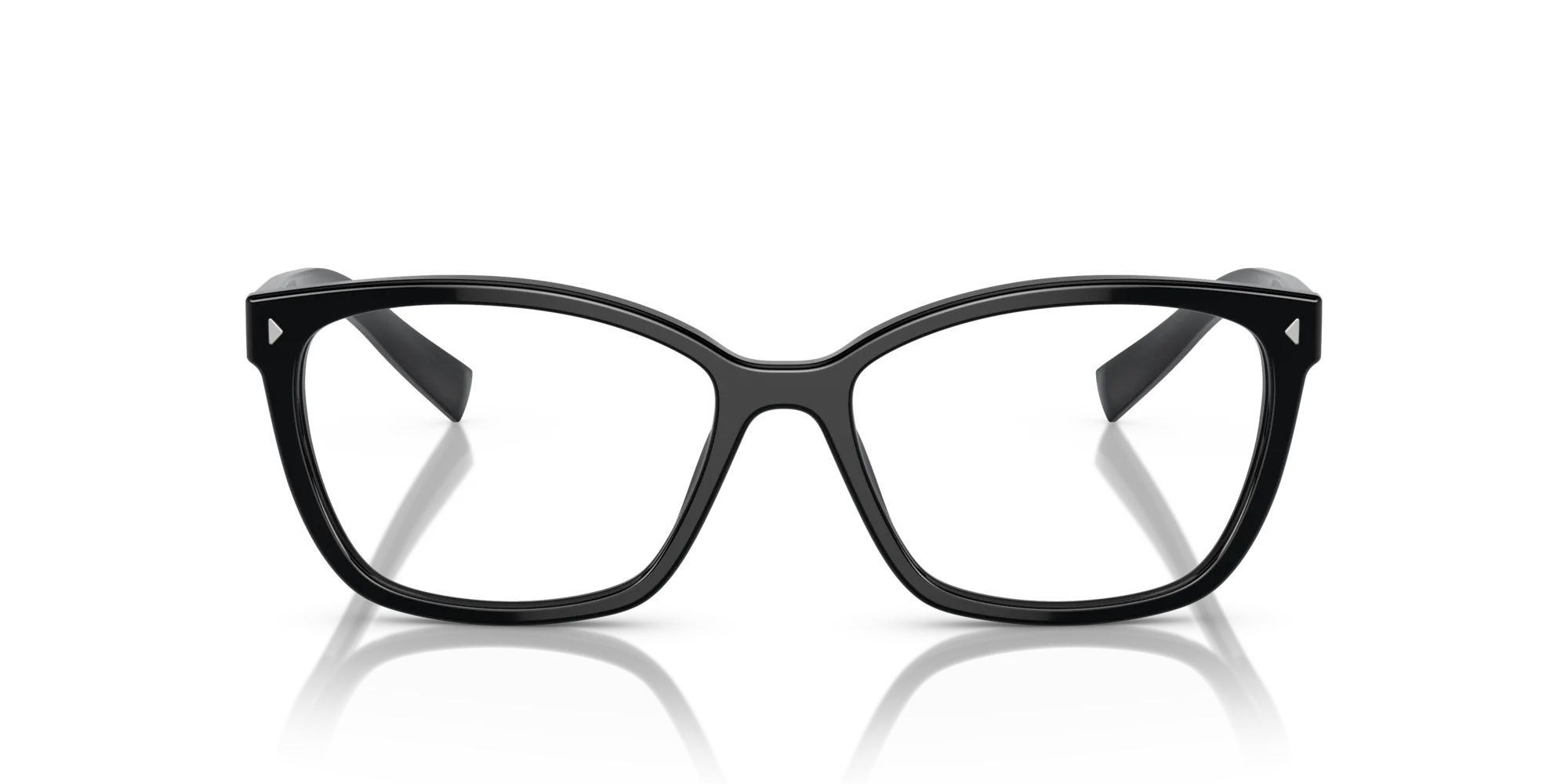 Prada PR 15ZV 1AB1O1 Montature da vista Acetato Nero Squadrata Normale - immagine 3