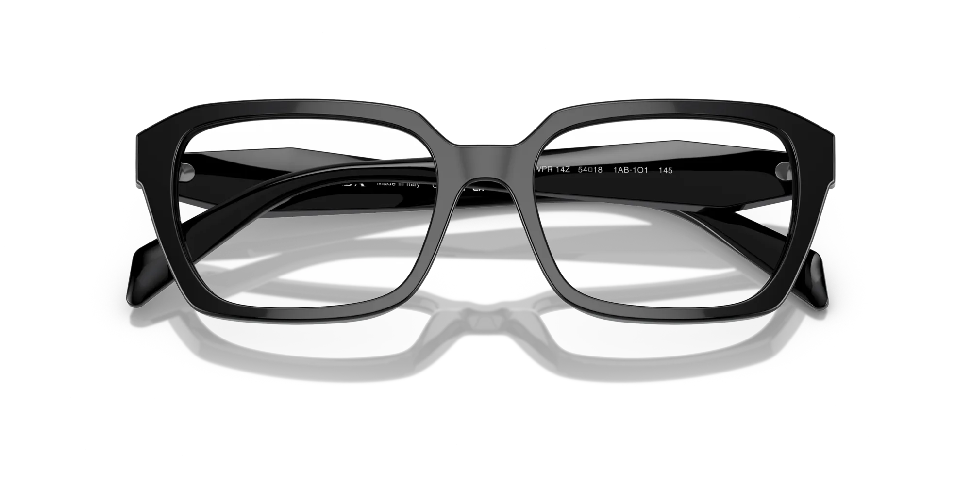 Prada PR 14ZV 1AB1O1 Montature da vista Acetato Nero Geometrica Normale - immagine 2