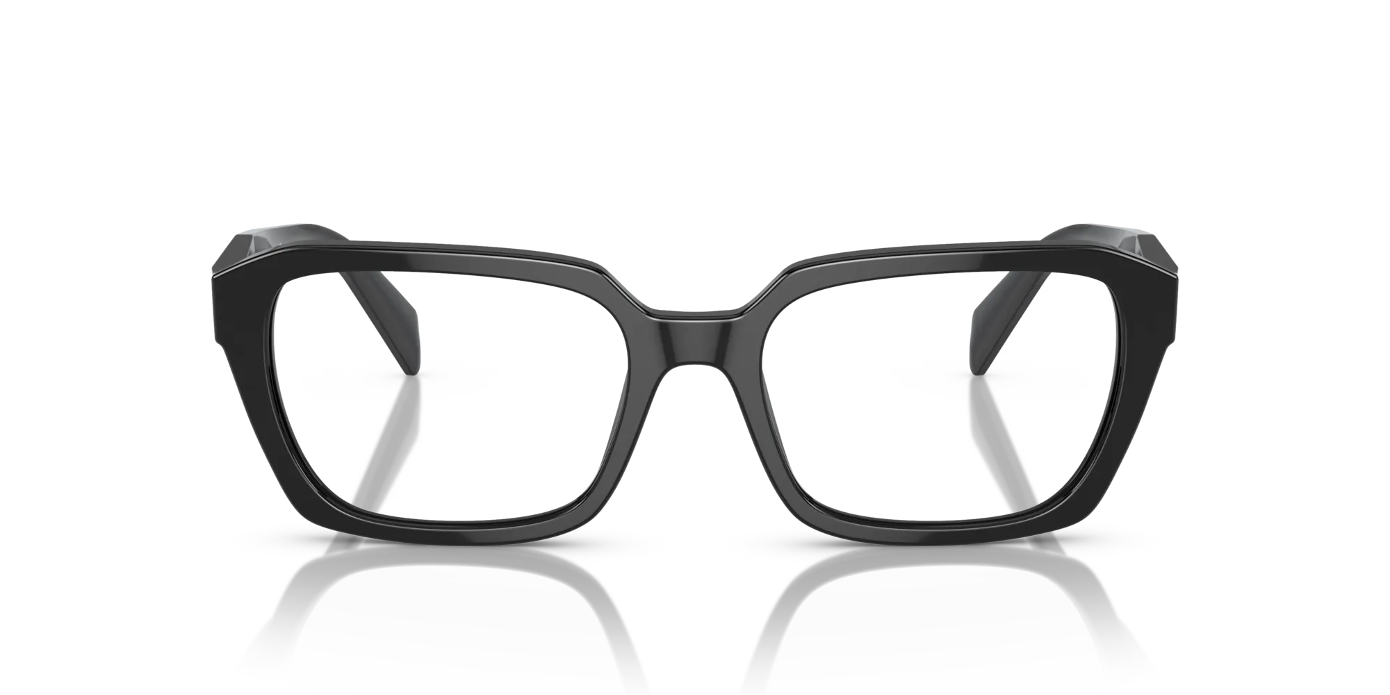 Prada PR 14ZV 1AB1O1 Montature da vista Acetato Nero Geometrica Normale - immagine 3