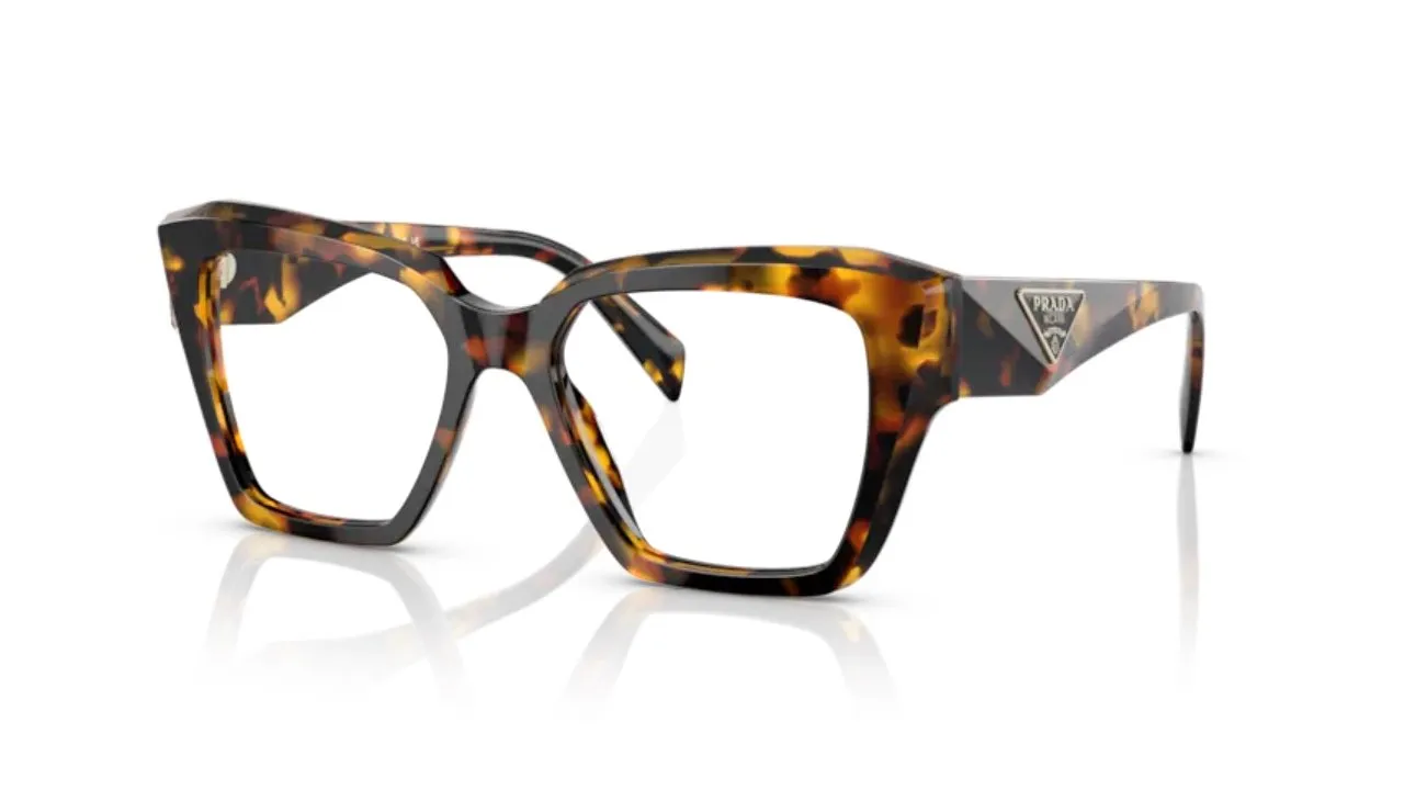 Prada PR 09ZV VAU1O1 Montature da vista Acetato Tartaruga Squadrata Normale - immagine 1