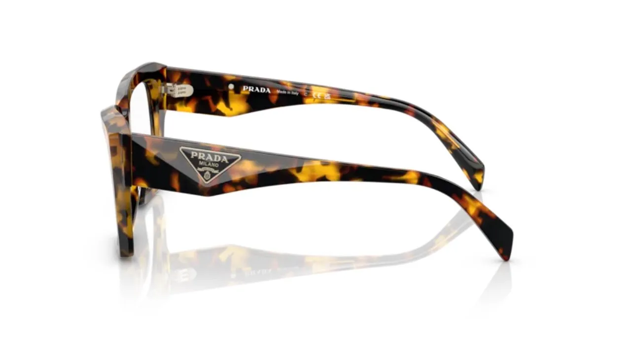 Prada PR 09ZV VAU1O1 Montature da vista Acetato Tartaruga Trasparente Squadrata Normale - immagine 2
