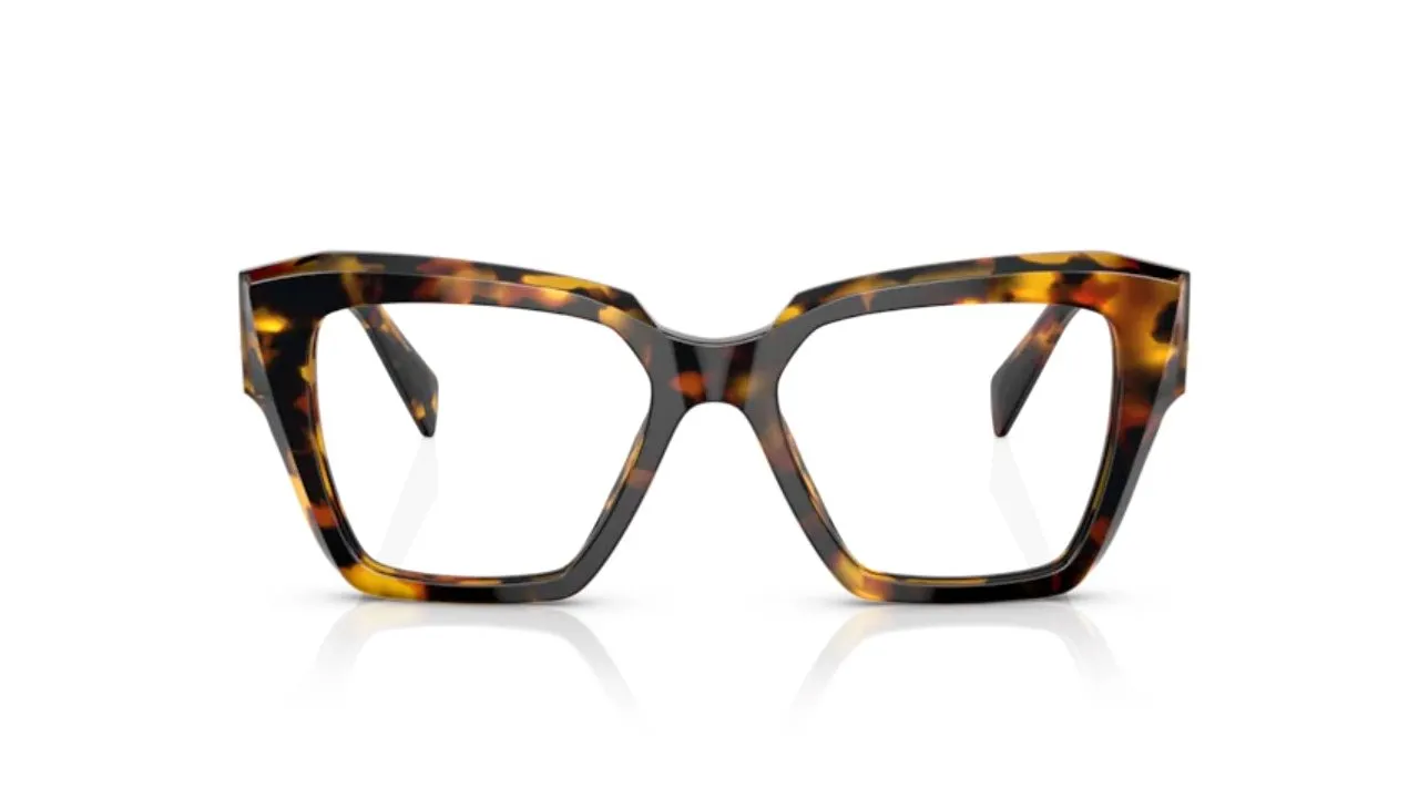 Prada PR 09ZV VAU1O1 Montature da vista Acetato Tartaruga Trasparente Squadrata Normale - immagine 4