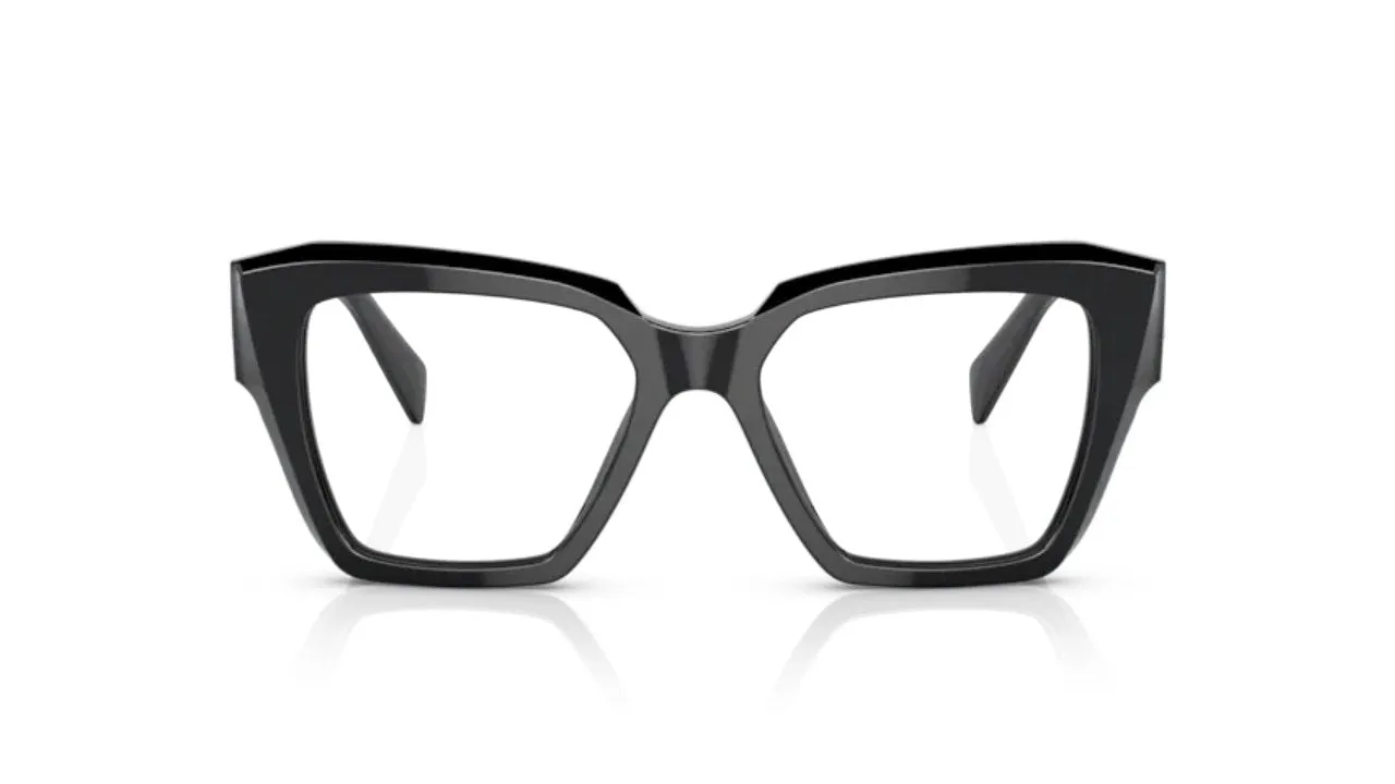 Prada PR 09ZV 1AB1O1 Montature da vista Acetato Nero Squadrata Normale - immagine 4