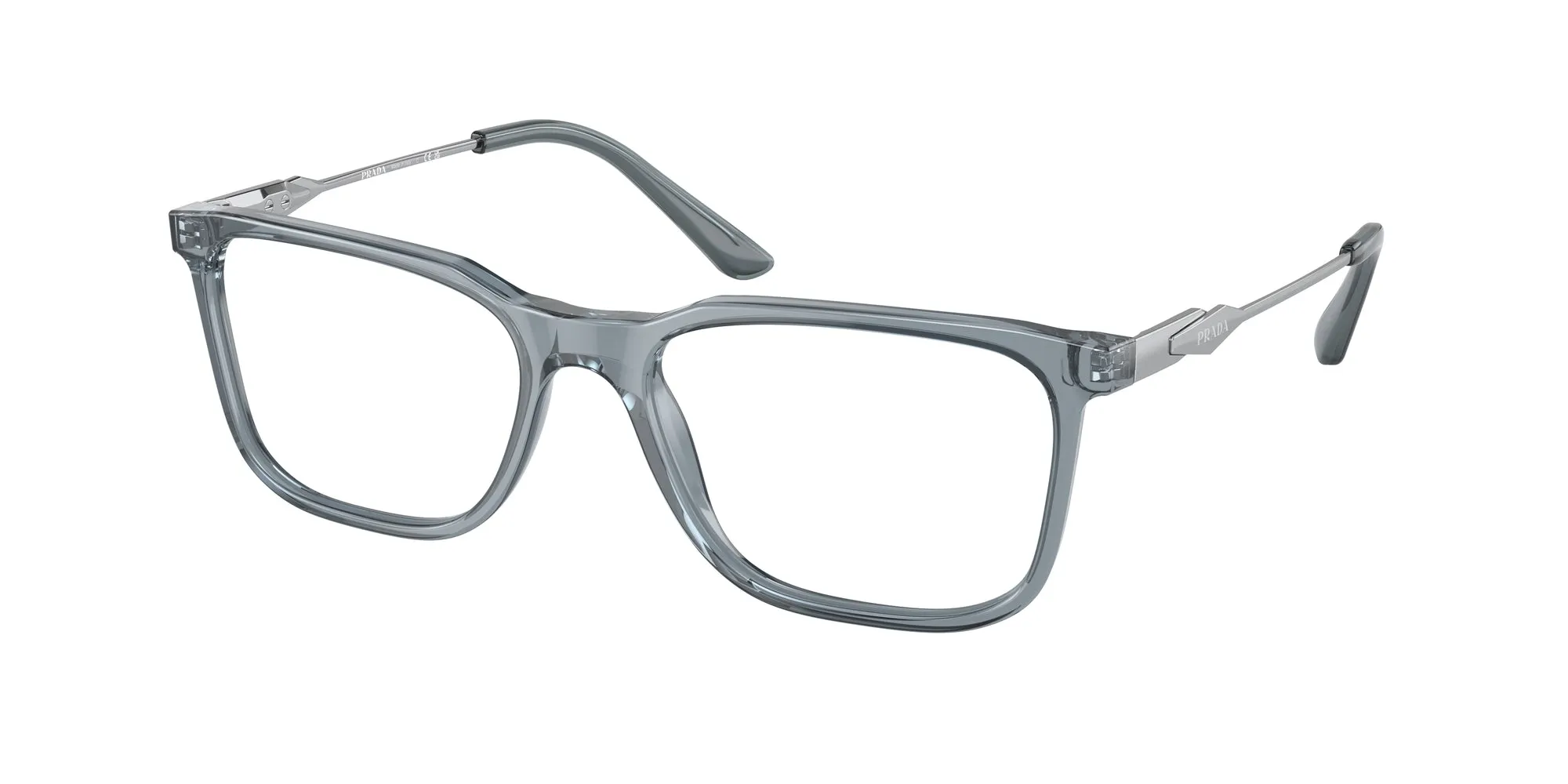 Prada PR 05ZV 19F1O1 Montature da vista Acetato Trasparente Trasparente Squadrata Normale - immagine 1