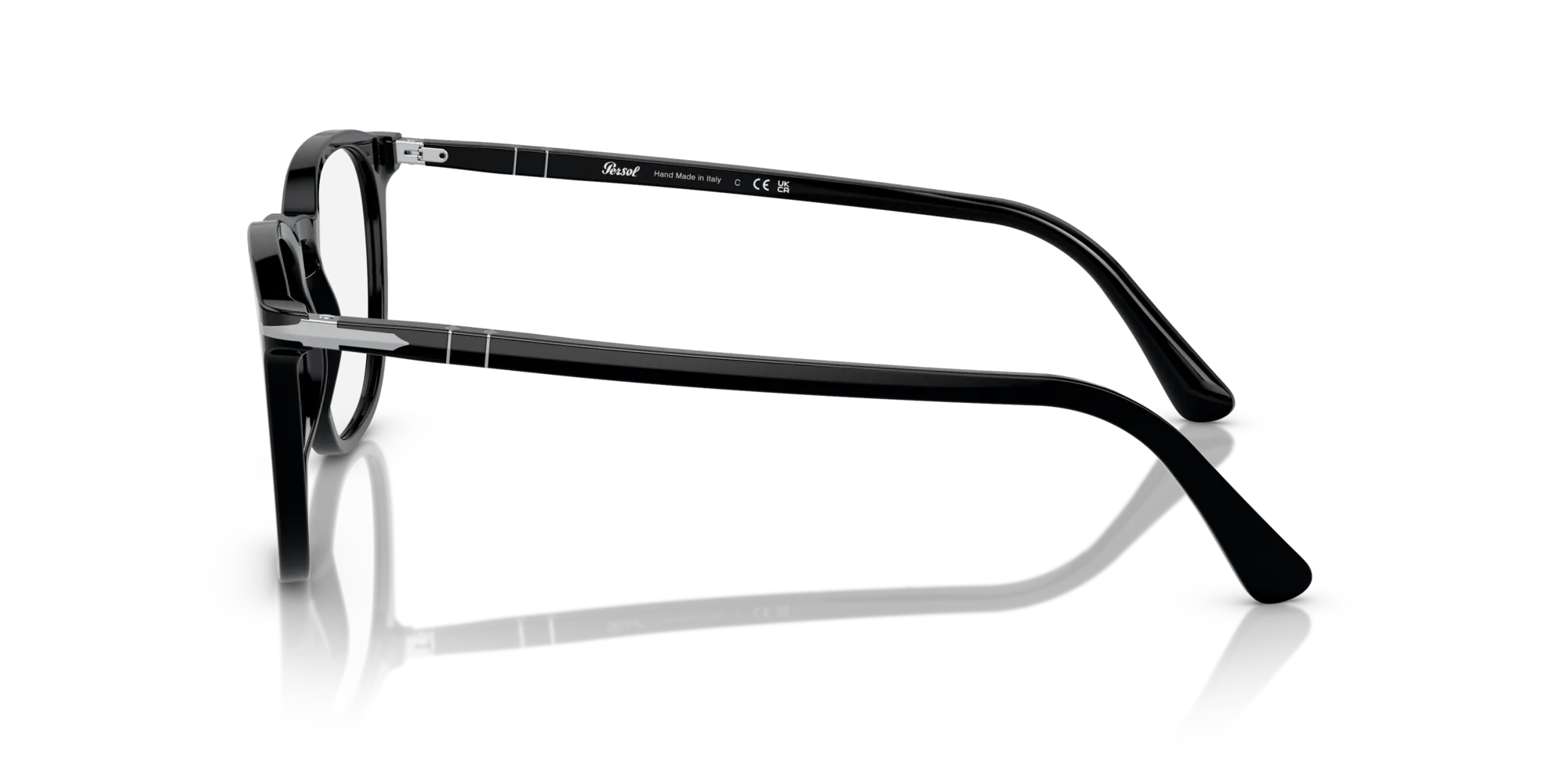 Persol PO3318V 95 Montature da vista Acetato Nero Trasparente Pantos Normale - immagine 4