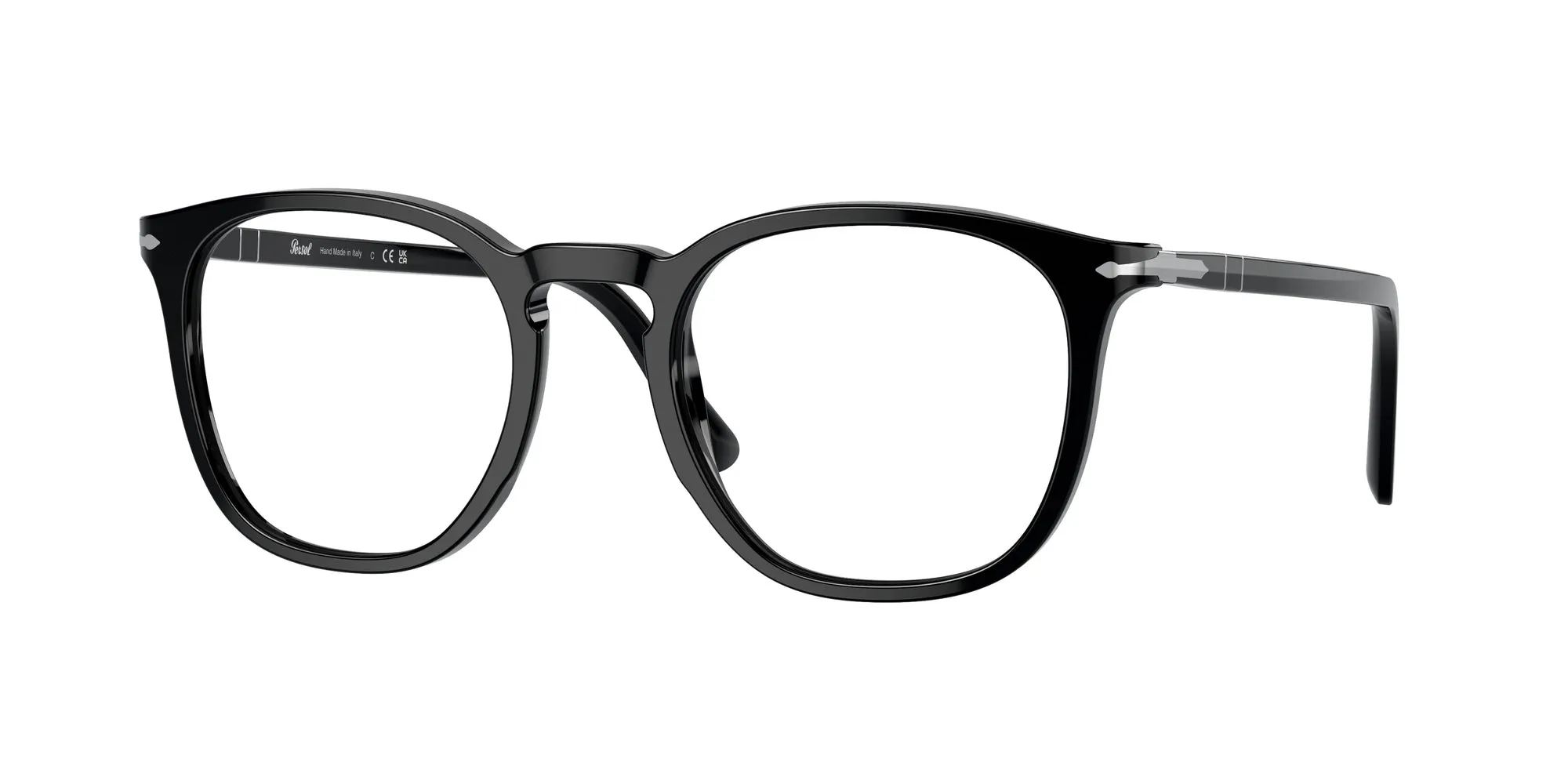 Persol PO3318V 95 Montature da vista Acetato Nero Trasparente Pantos Normale - immagine 1