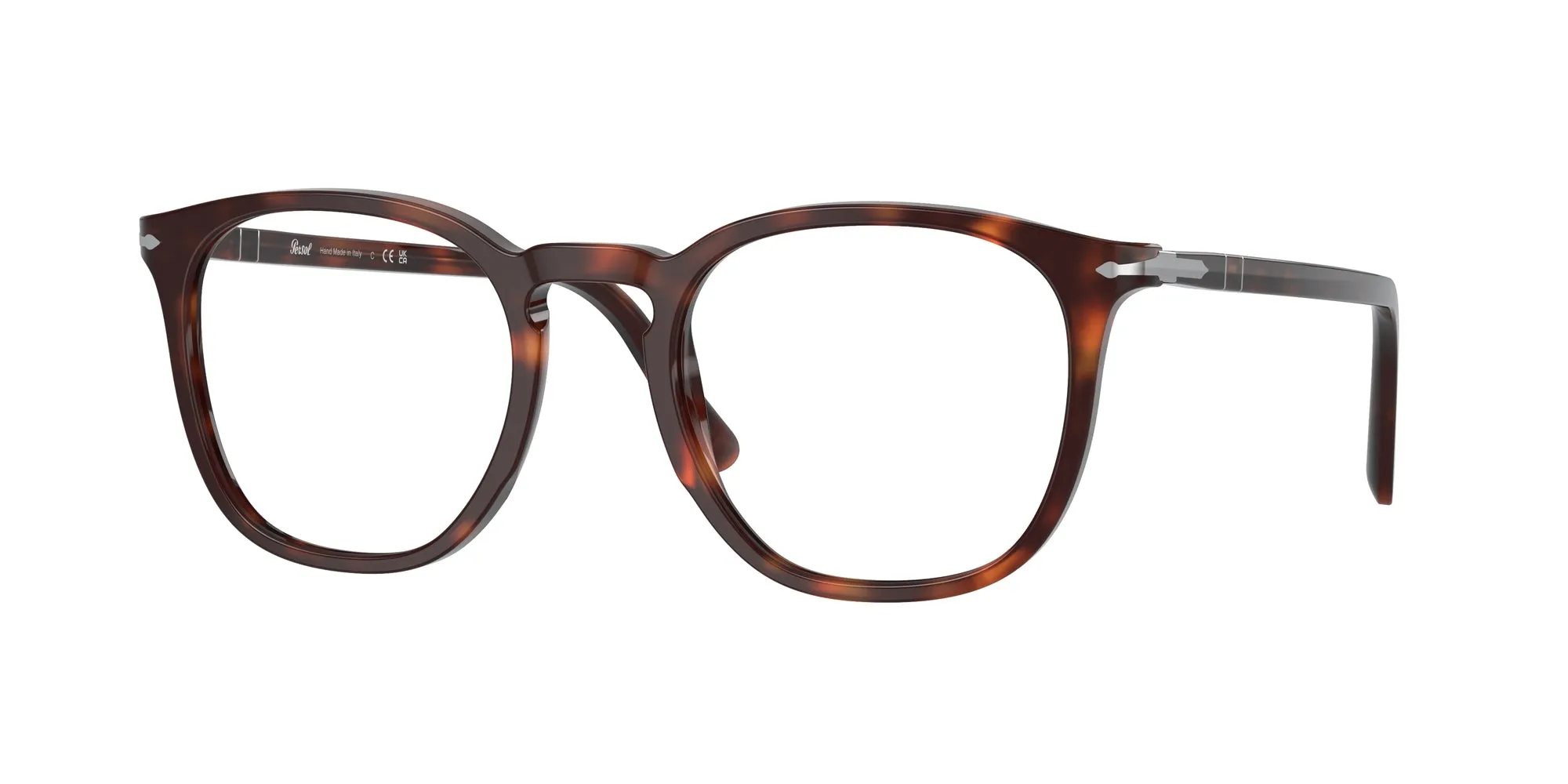 Persol PO3318V 24 Montature da vista Acetato Tartaruga Trasparente Pantos Normale - immagine 1