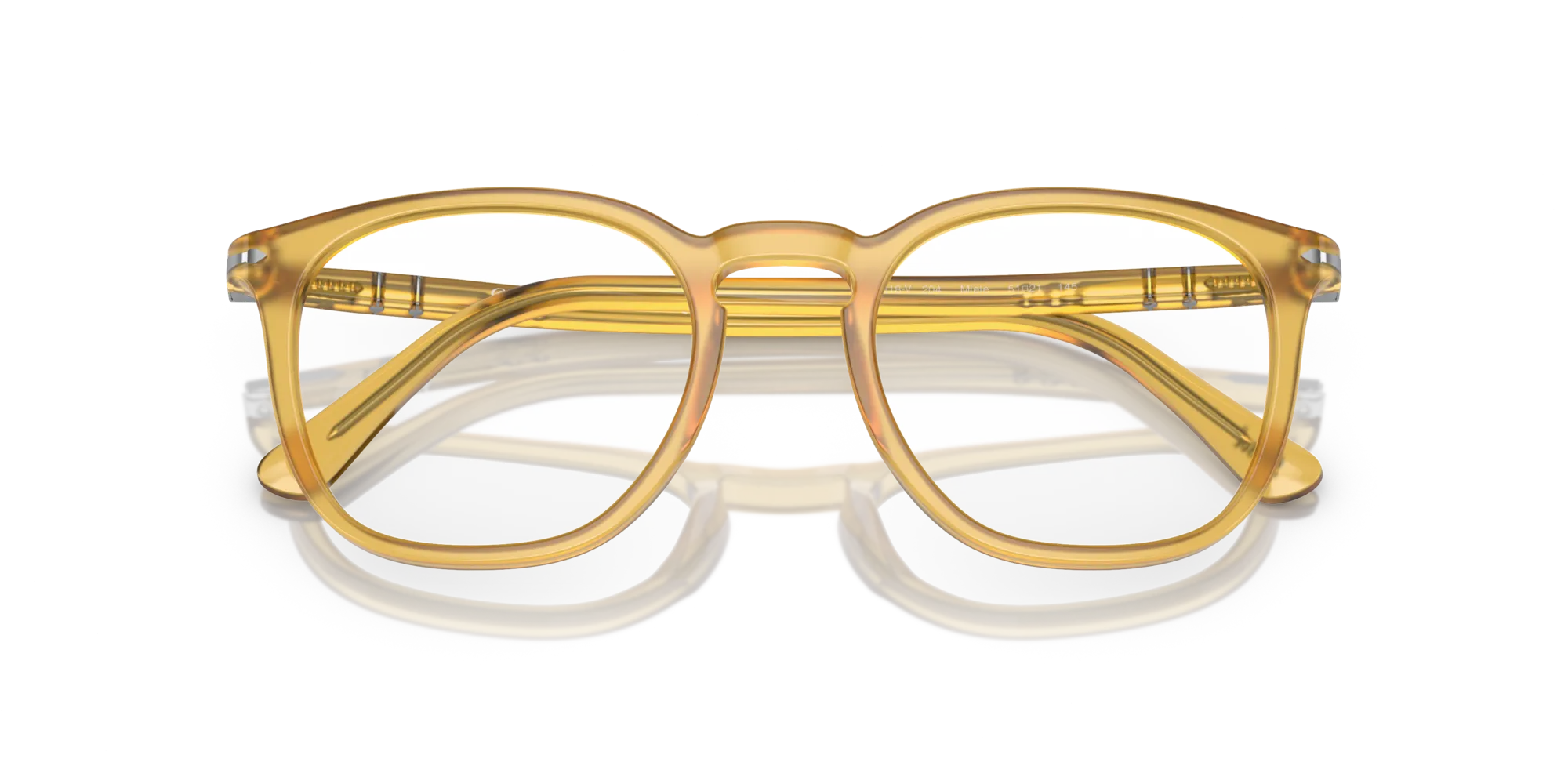 Persol PO3318V 204 Montature da vista Acetato Giallo Trasparente Pantos Normale - immagine 2