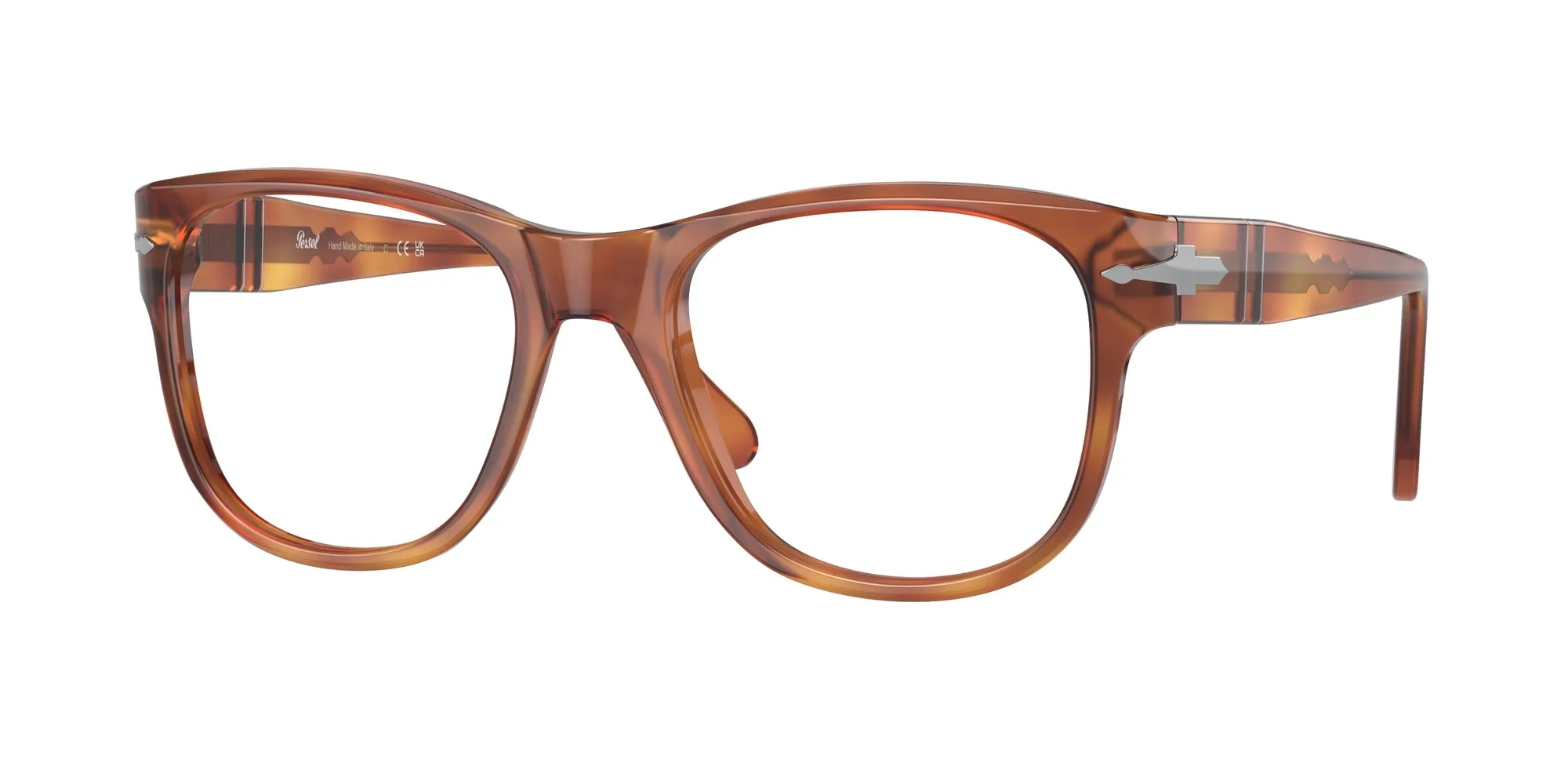 Persol PO3312V 96 Montature da vista Acetato Marrone Trasparente Squadrata Normale - immagine 1