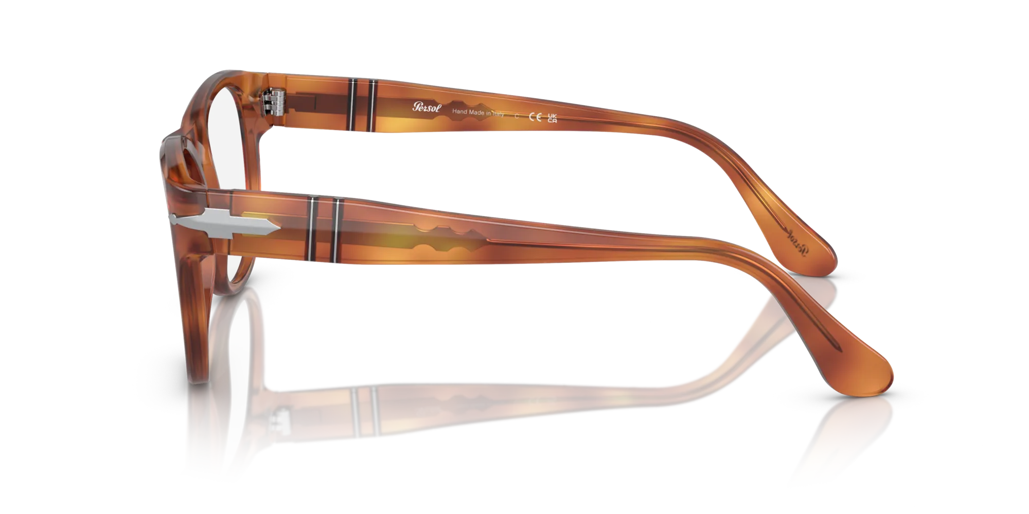 Persol PO3312V 96 Montature da vista Acetato Marrone Trasparente Squadrata Normale - immagine 4