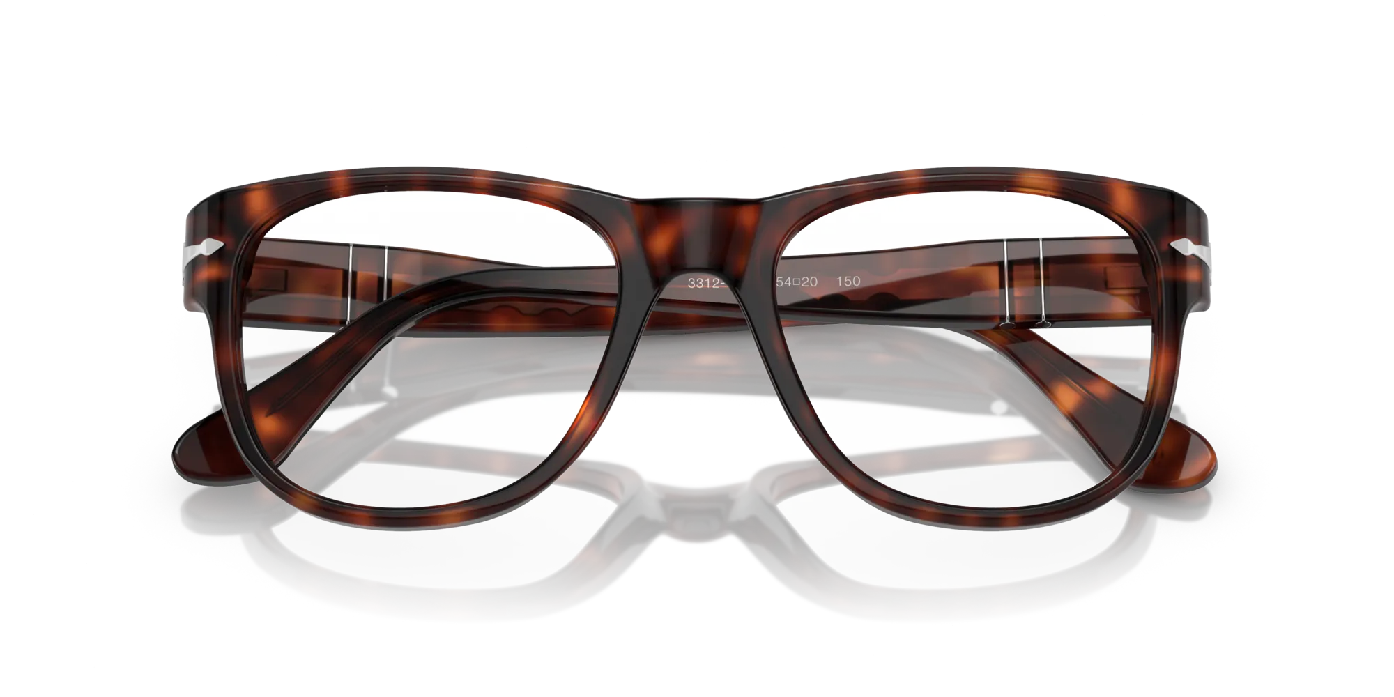 Persol PO3312V 24 Montature da vista Acetato Havana Squadrata - immagine 2