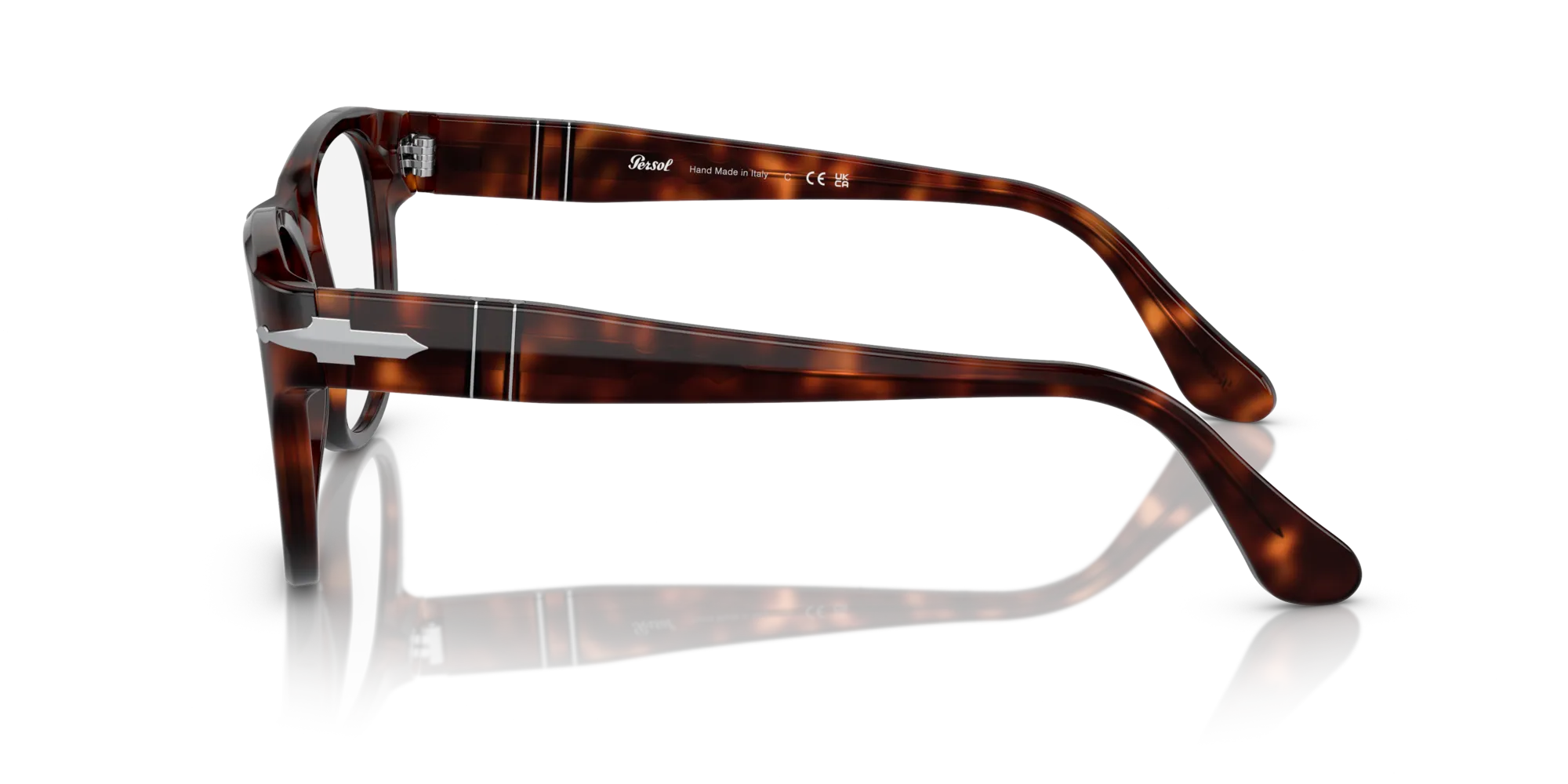 Persol PO3312V 24 Montature da vista Acetato Havana Squadrata - immagine 4
