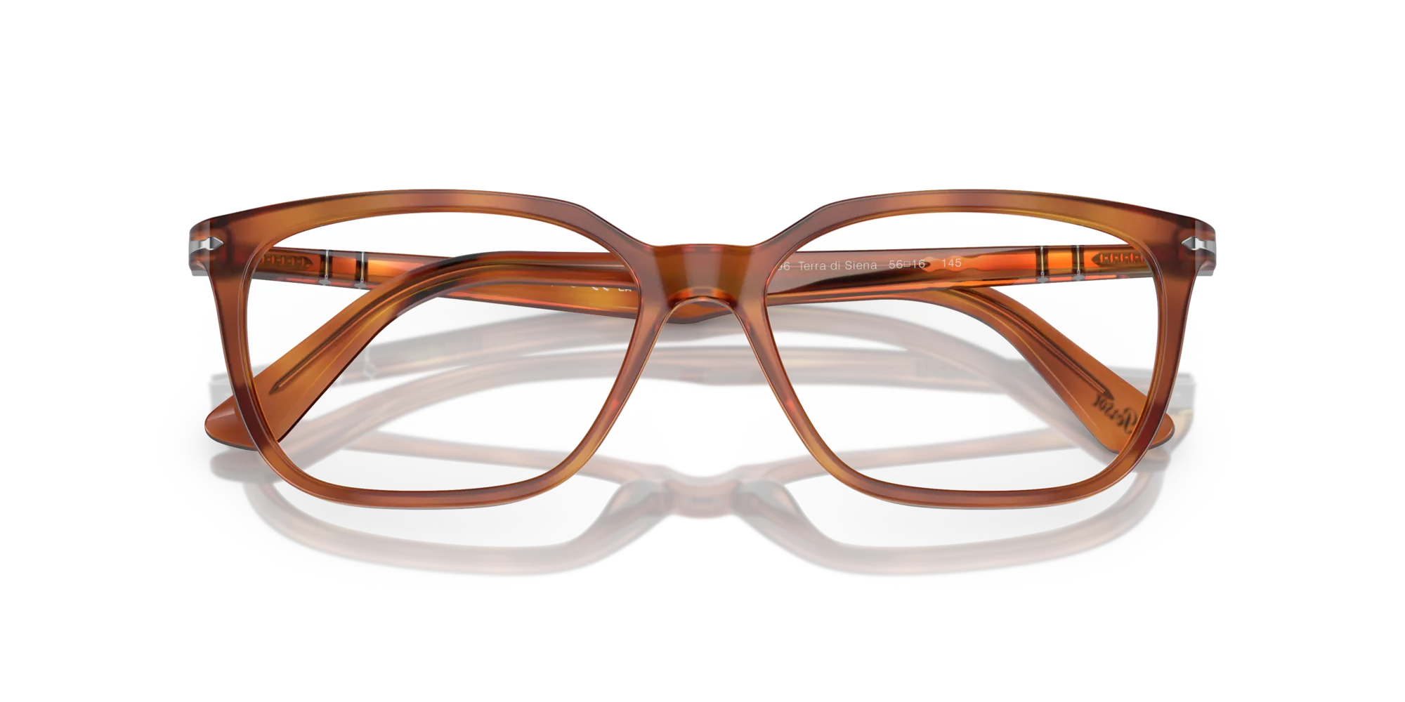 Persol PO3298V 96 Montature da vista Acetato Marrone Trasparente Squadrata Normale - immagine 2