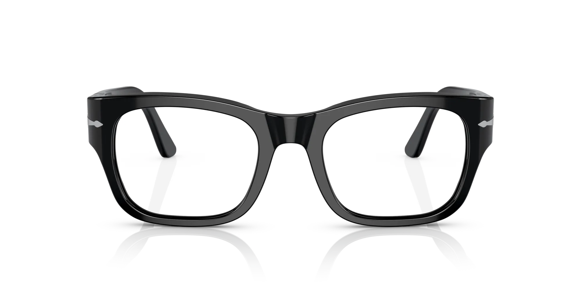 Persol PO3297V 95 Montature da vista Acetato Nero Trasparente Squadrata Normale - immagine 3