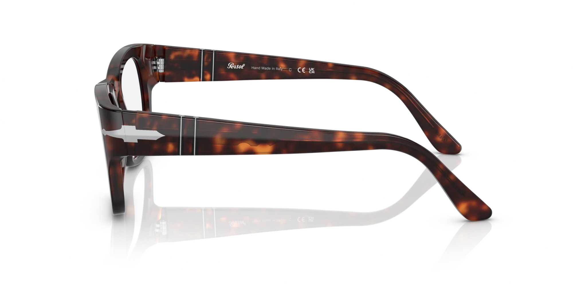 Persol PO3297V 24 Montature da vista Acetato Tartaruga Trasparente Squadrata Normale - immagine 4