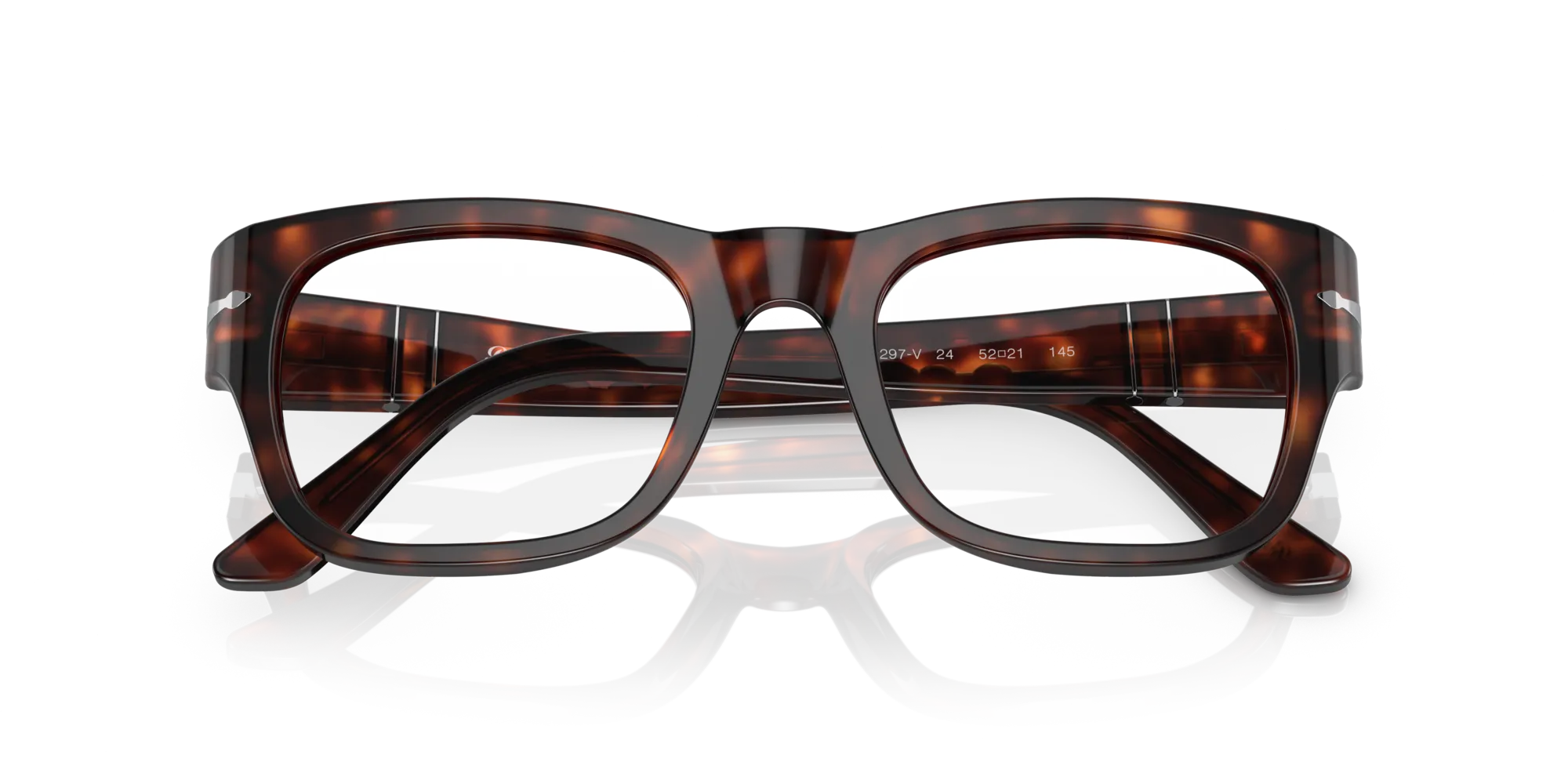 Persol PO3297V 24 Montature da vista Acetato Tartaruga Trasparente Squadrata Normale - immagine 2