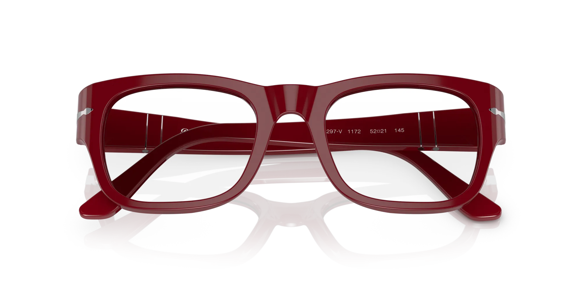 Persol PO3297V 1172 Montature da vista Plastica Bordeaux Squadrata - immagine 2