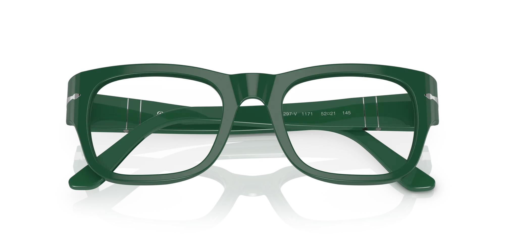 Persol PO3297V 1171 Montature da vista Plastica Verde Squadrata - immagine 2