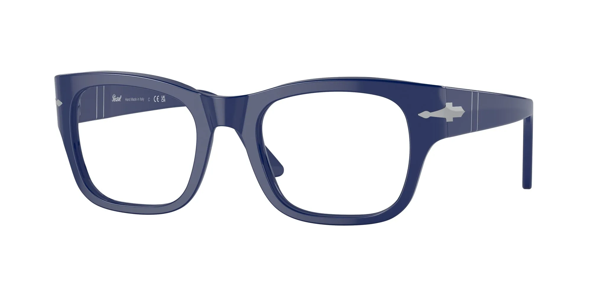 Persol PO3297V 1170 Montature da vista Acetato Blu Trasparente Squadrata Normale - immagine 1