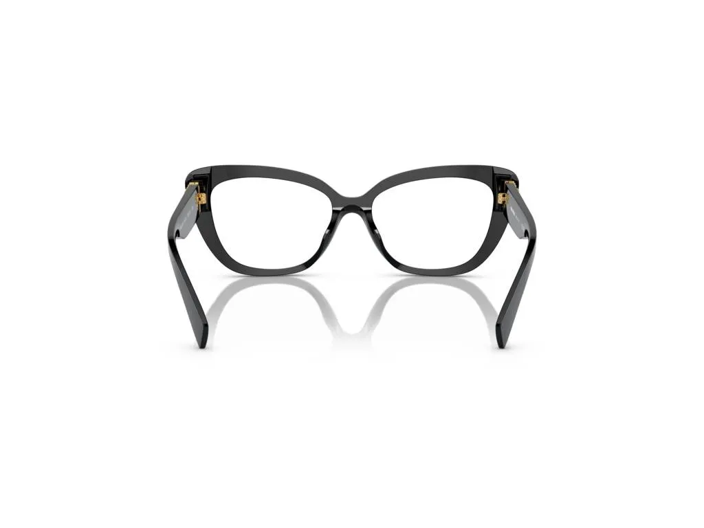 Miu Miu MU 05VV 1AB1O1 Montature da vista Acetato Nero Cat Eye Normale - immagine 4