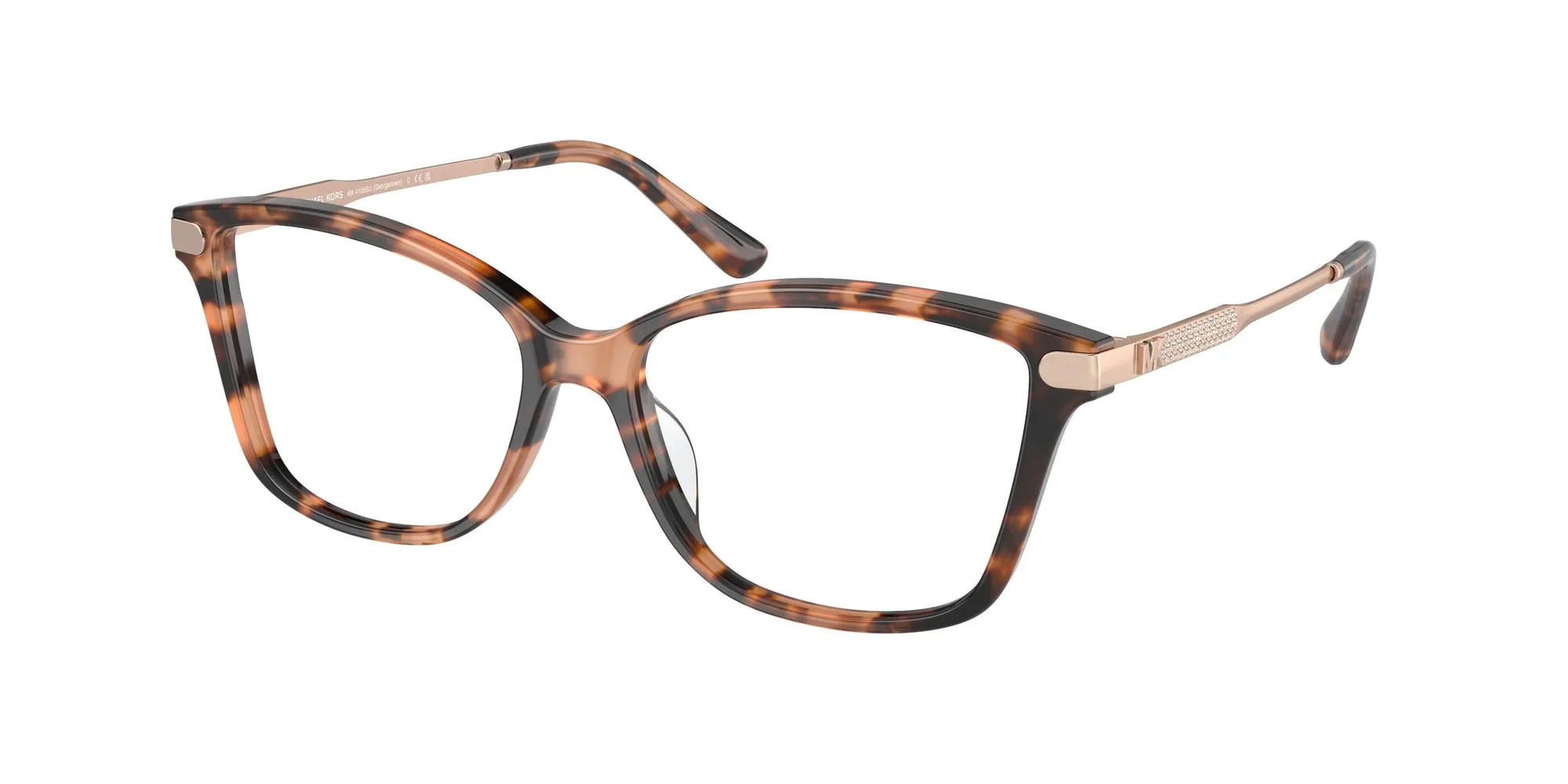 Michael Kors MK4105BU GEORGETOWN 3555 Montature da vista Acetato Tartaruga Farfalla Normale - immagine 1