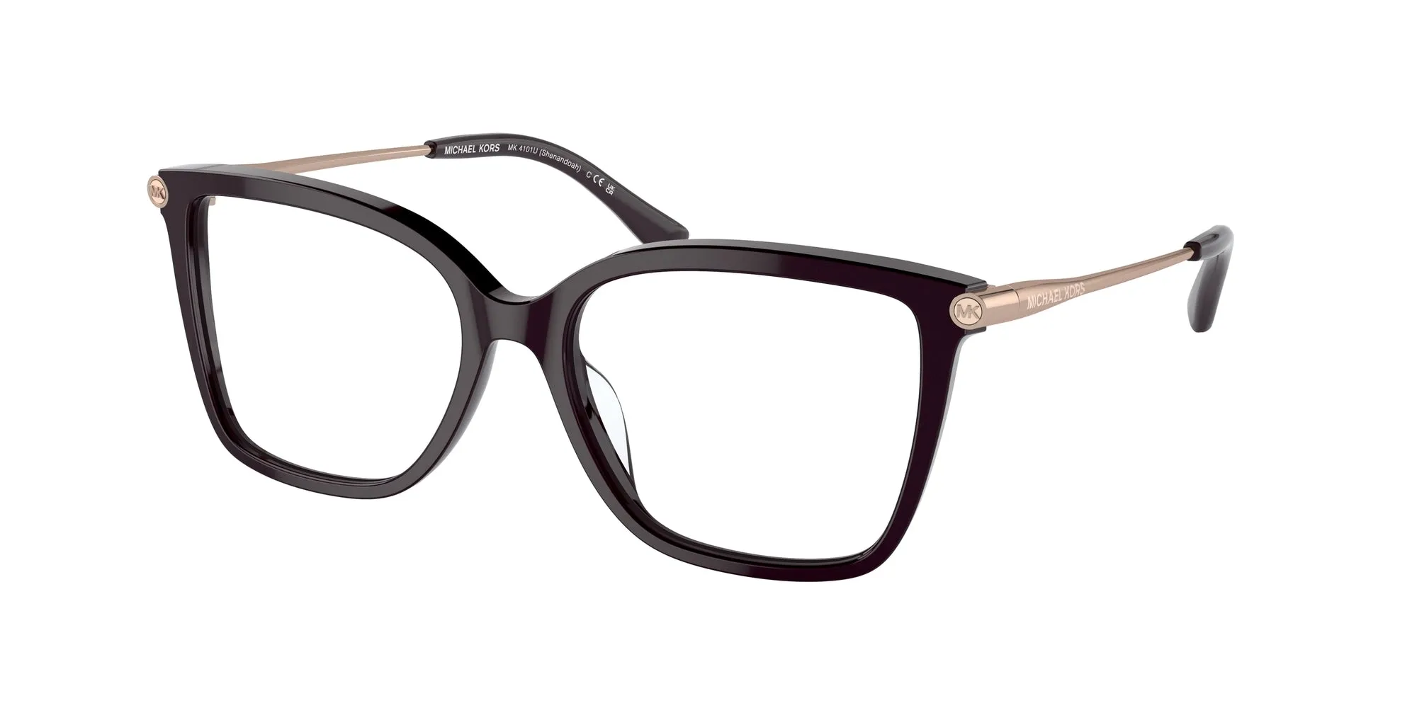 Michael Kors MK4101U SHENANDOAH 3344 Montature da vista Acetato Marrone Squadrata Normale - immagine 1