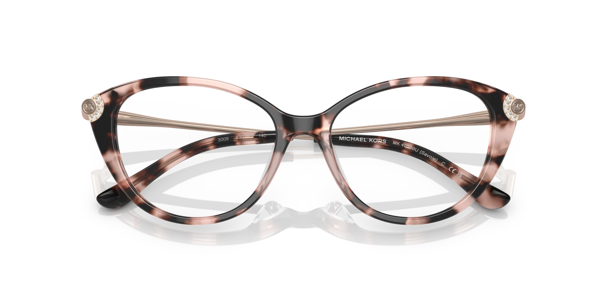 Michael Kors MK4098BU SAVOIE 3009 Montature da vista Acetato Tartaruga Cat Eye Normale - immagine 2