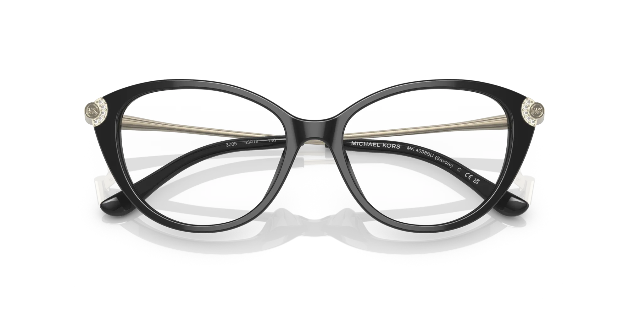 Michael Kors MK4098BU SAVOIE 3005 Montature da vista Acetato Nero Cat Eye Normale - immagine 2