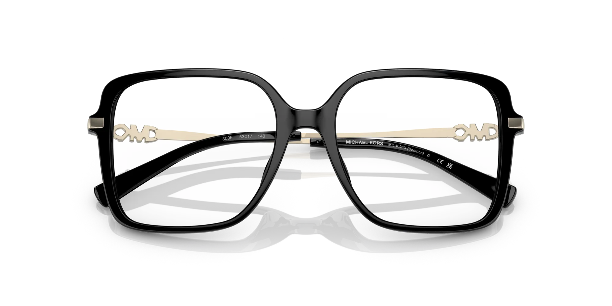 Michael Kors MK4095U DOLONNE 3005 Montature da vista Iniettato Nero Squadrata Normale - immagine 2