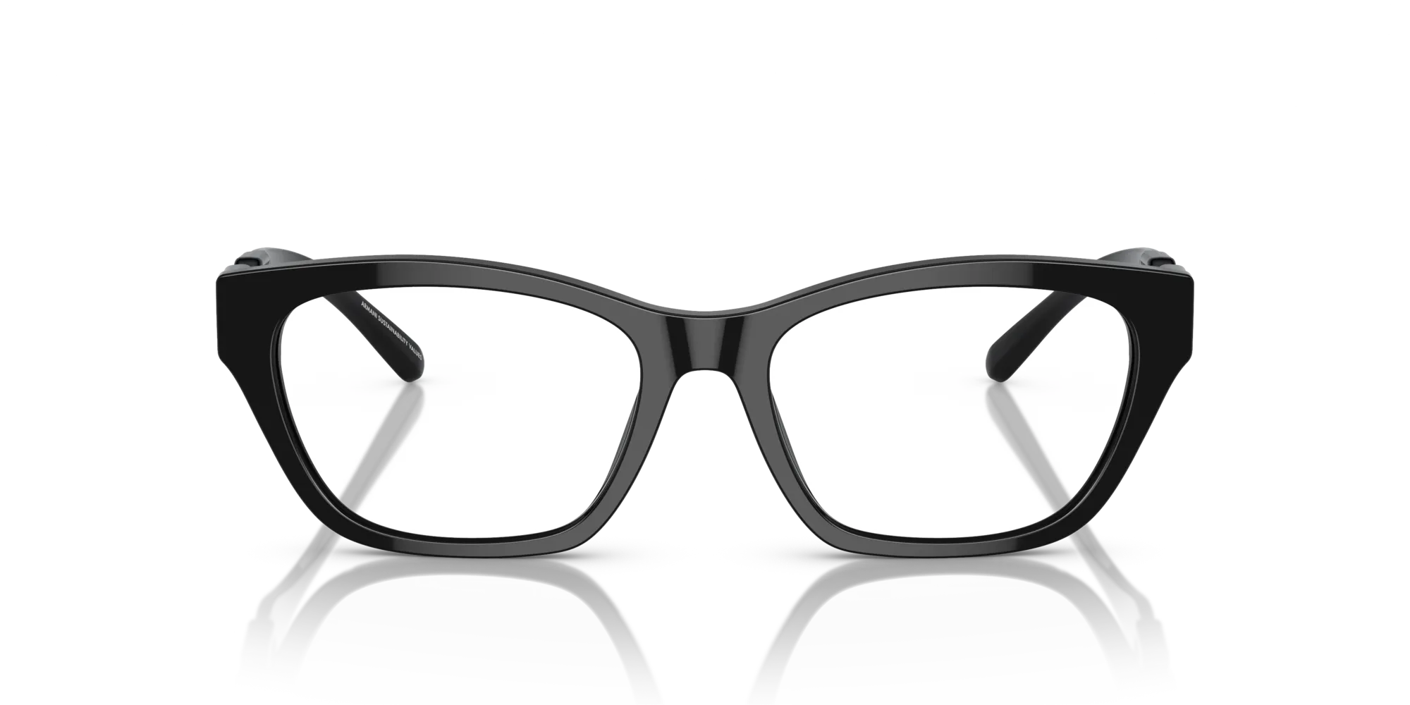 Emporio Armani EA3223U 5017 Montature da vista Acetato Nero Trasparente Cat Eye Normale - immagine 3