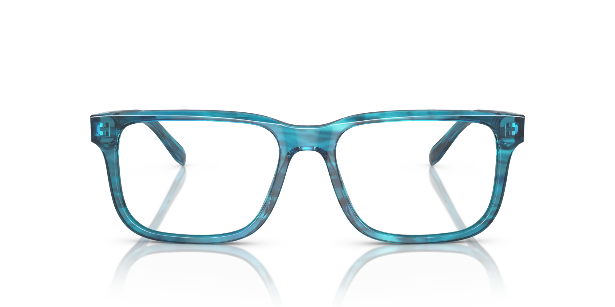 Emporio Armani EA3218 5311 Montature da vista Acetato Blu Squadrata - immagine 3
