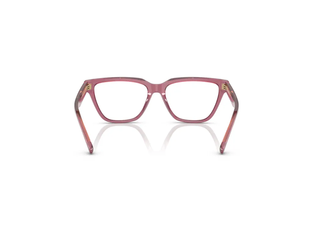 Emporio Armani EA3208 5544 Montature da vista Acetato Rosa Trasparente Cat Eye Normale - immagine 4