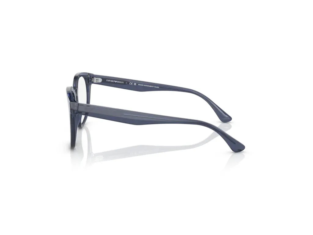 Emporio Armani EA3207 5072 Montature da vista Plastica Trasparente blu Pantos - immagine 3