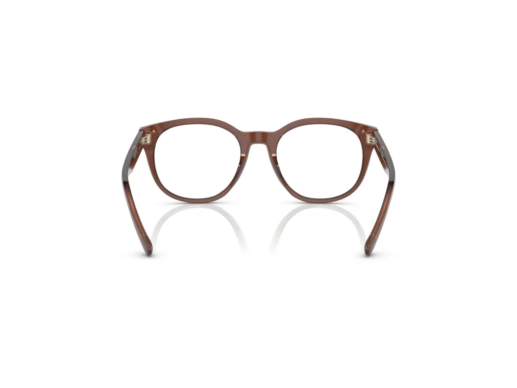 Emporio Armani EA3207 5044 Montature da vista Acetato Marrone Trasparente Pantos Normale - immagine 4
