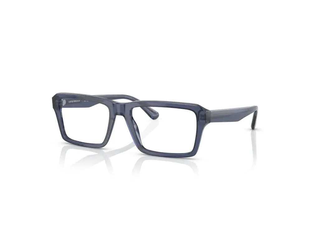 Emporio Armani EA3206 5072 Montature da vista Plastica Trasparente blu Squadrata - immagine 1