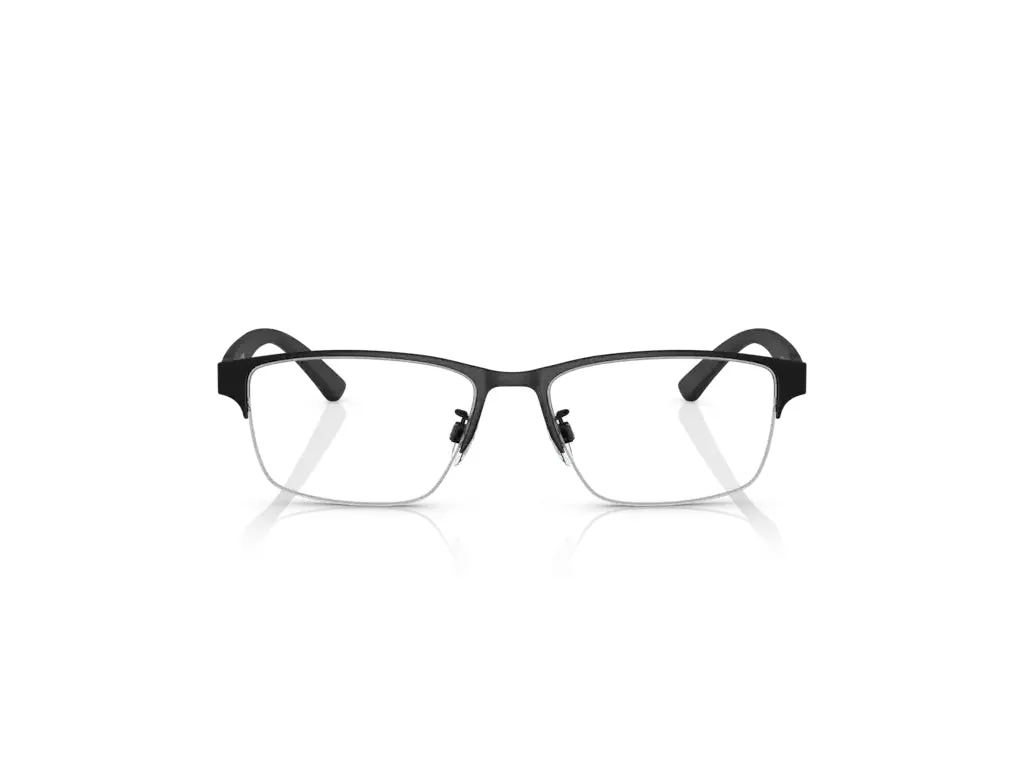 Emporio Armani EA1138 3001 Montature da vista Metallo Nero Trasparente Pillow Normale - immagine 2