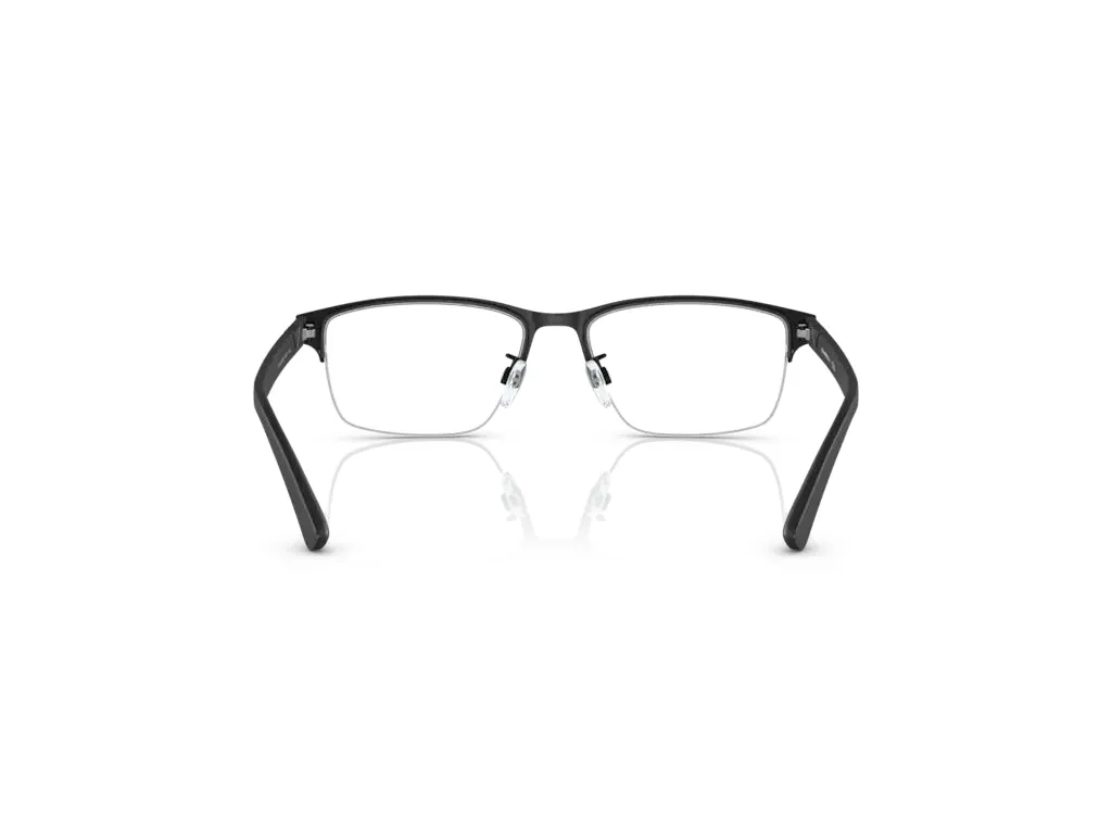 Emporio Armani EA1138 3001 Montature da vista Metallo Nero Trasparente Pillow Normale - immagine 4