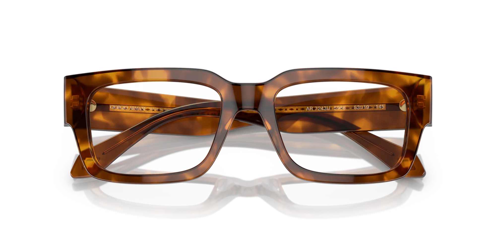 Giorgio Armani AR7243U 5988 Montature da vista Acetato Tartaruga Squadrata Normale - immagine 2