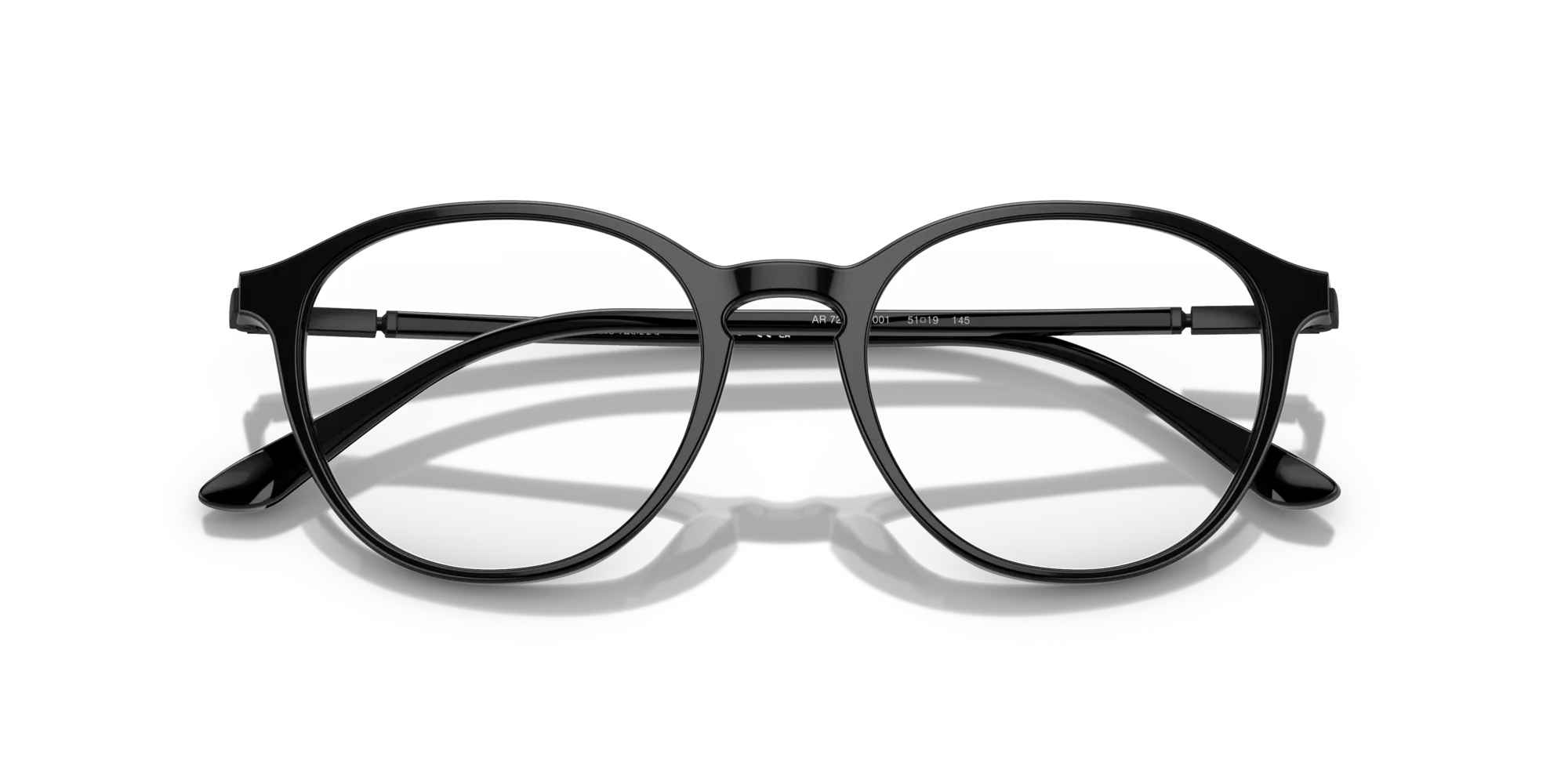 Giorgio Armani AR7237 5001 Montature da vista Acetato Nero Pantos Normale - immagine 2
