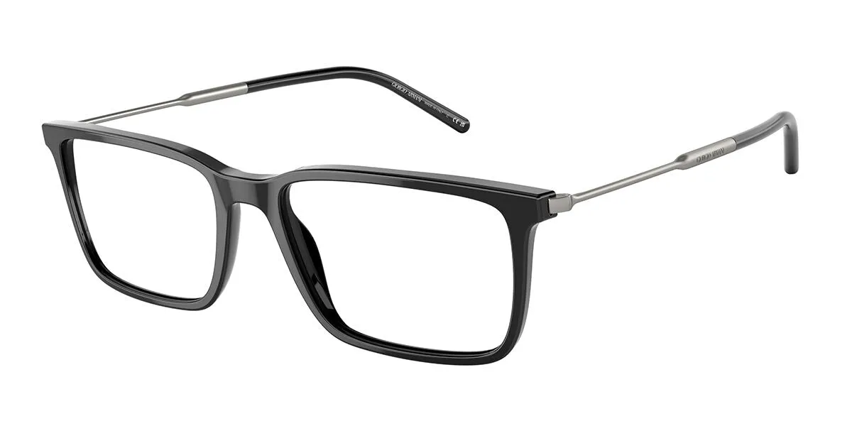 Giorgio Armani AR7233 5017 Montature da vista Acetato Nero Trasparente Squadrata Normale - immagine 1