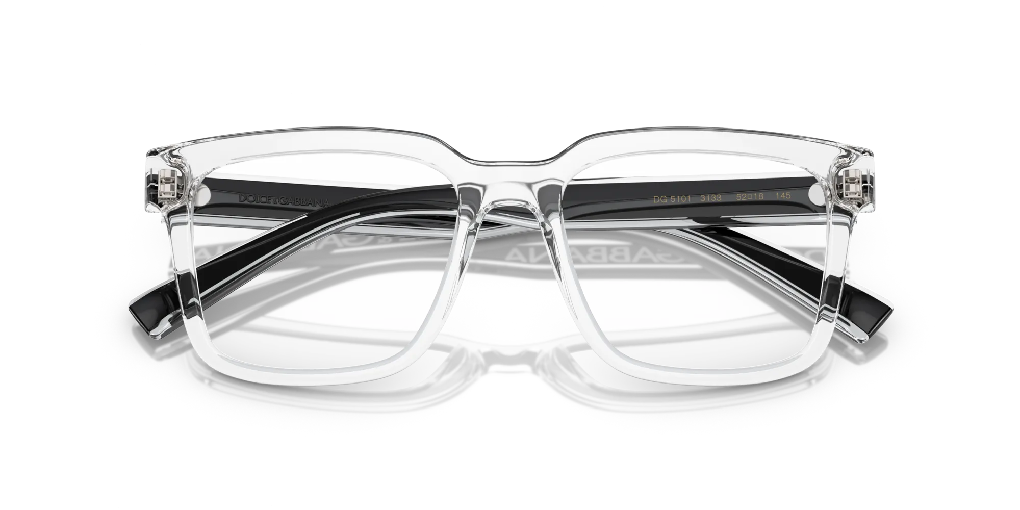 Dolce & Gabbana DG5101 3133 Montature da vista Nylon Trasparente Squadrata Normale - immagine 2