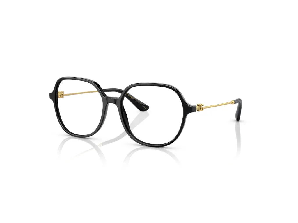Dolce & Gabbana DG3364 501 Montature da vista Acetato Nero Farfalla Normale - immagine 1
