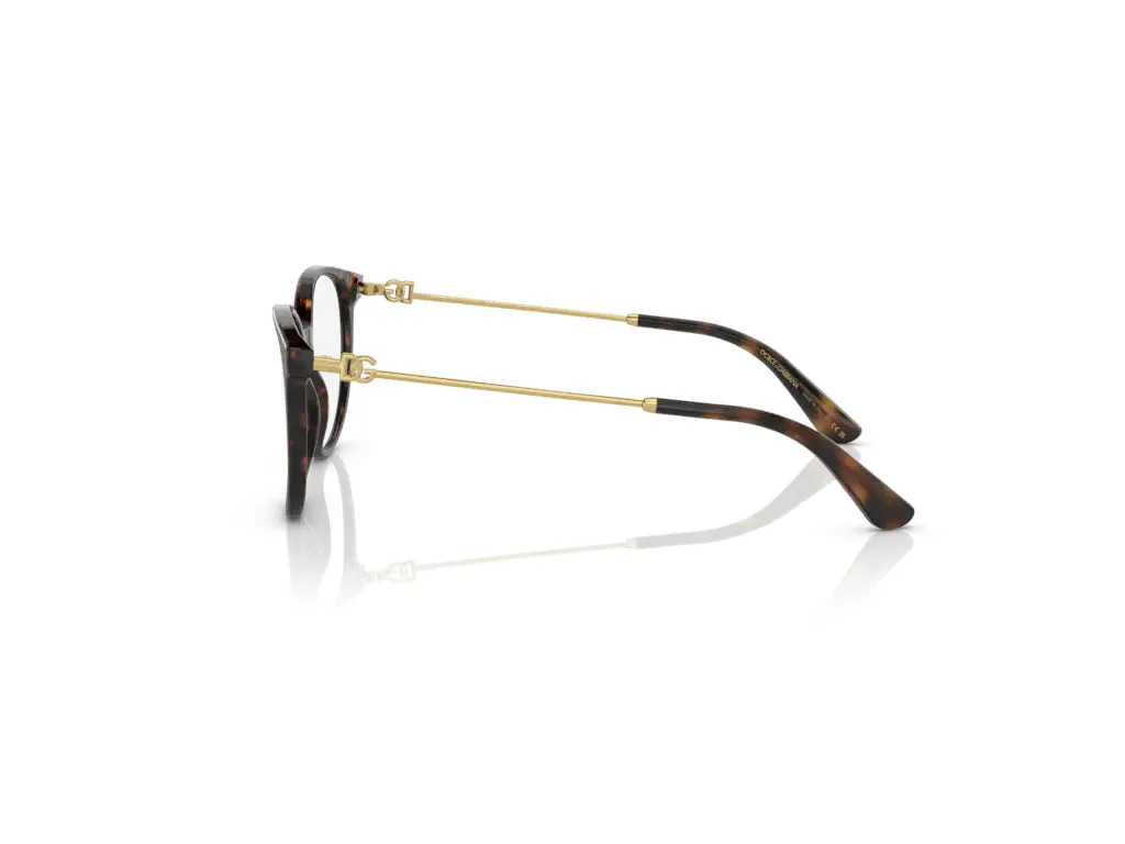 Dolce & Gabbana DG3363 502 Montature da vista Acetato Tartaruga Farfalla Normale - immagine 3
