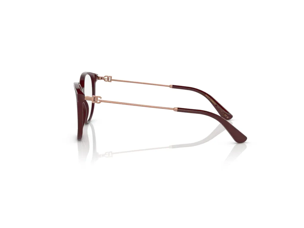 Dolce & Gabbana DG3363 3091 Montature da vista Acetato Rosso Farfalla Normale - immagine 3