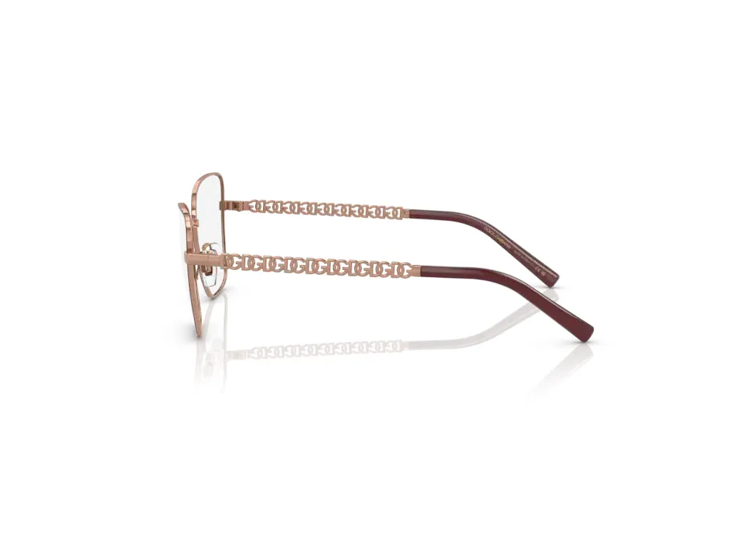 Dolce & Gabbana DG1346 1333 Montature da vista Acciaio Rosa Trasparente Farfalla Normale - immagine 3