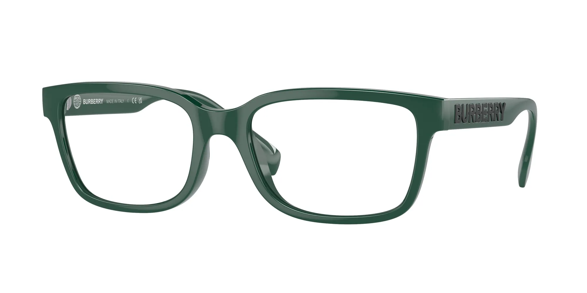 Burberry BE2379U CHARLIE 4071 Montature da vista Iniettato Verde Trasparente Squadrata Normale - immagine 1
