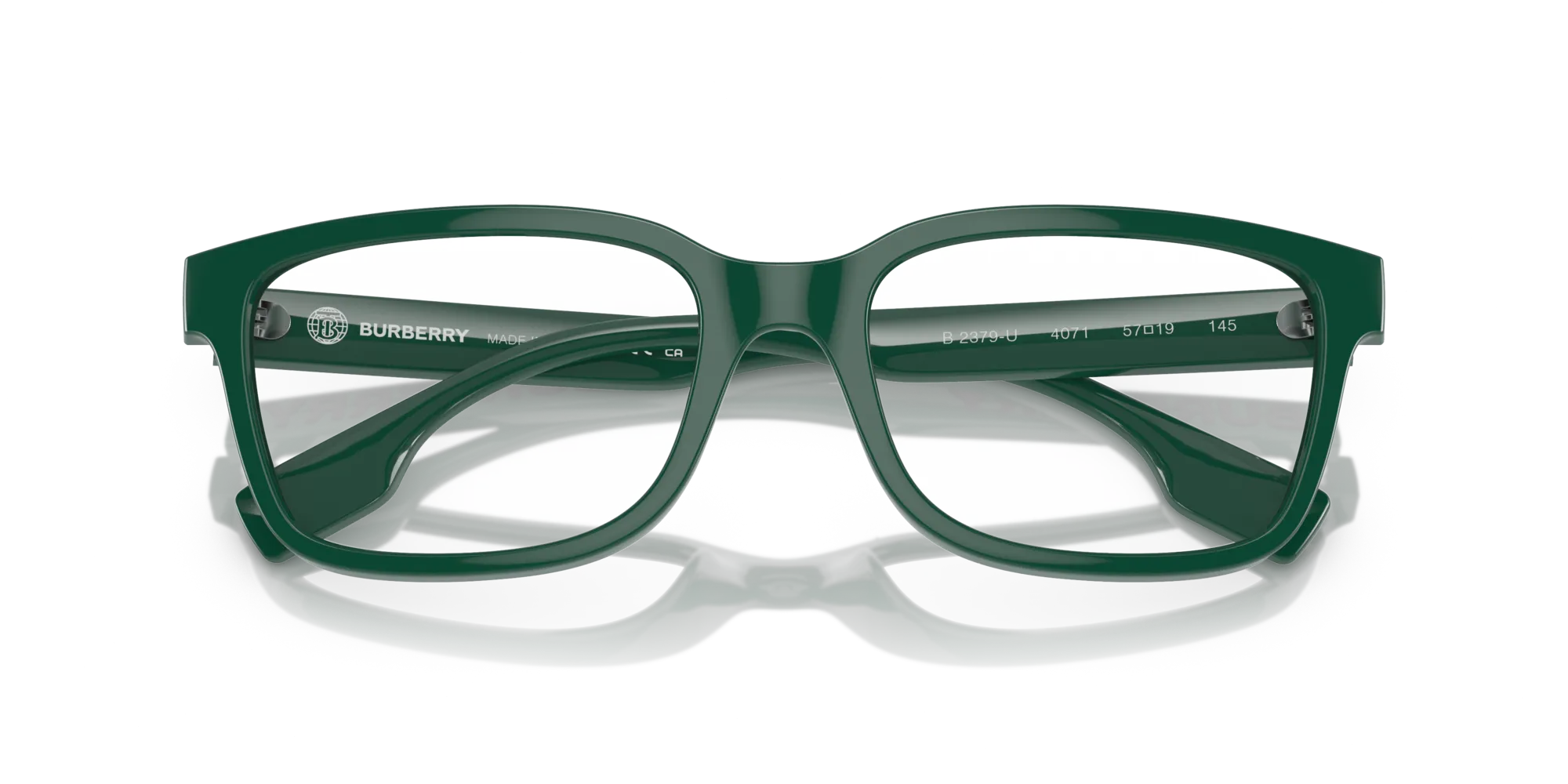 Burberry BE2379U CHARLIE 4071 Montature da vista Iniettato Verde Trasparente Squadrata Normale - immagine 2