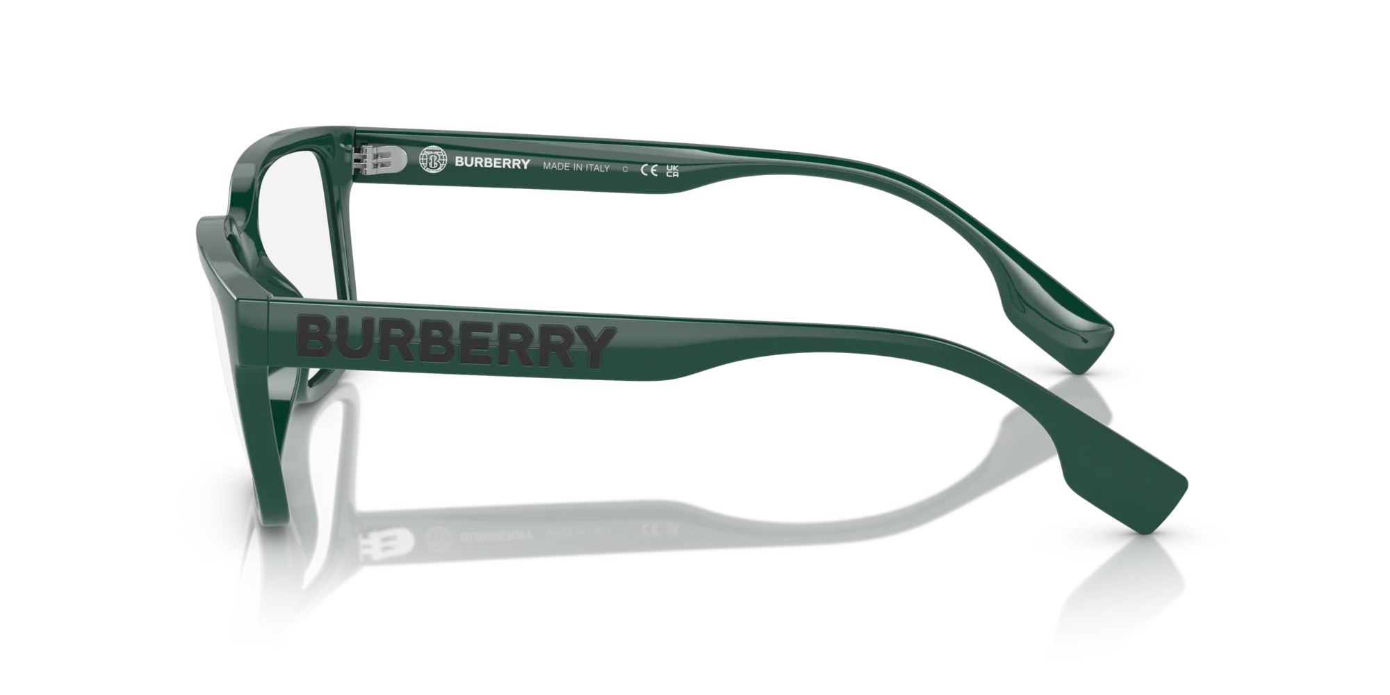 Burberry BE2379U CHARLIE 4071 Montature da vista Iniettato Verde Trasparente Squadrata Normale - immagine 4